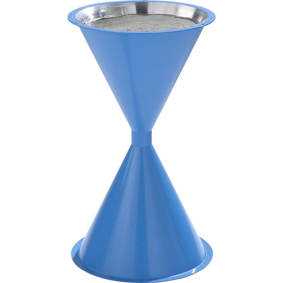 Conical pedestal ashtray made of plastic – VAR, without hood, light blue-4