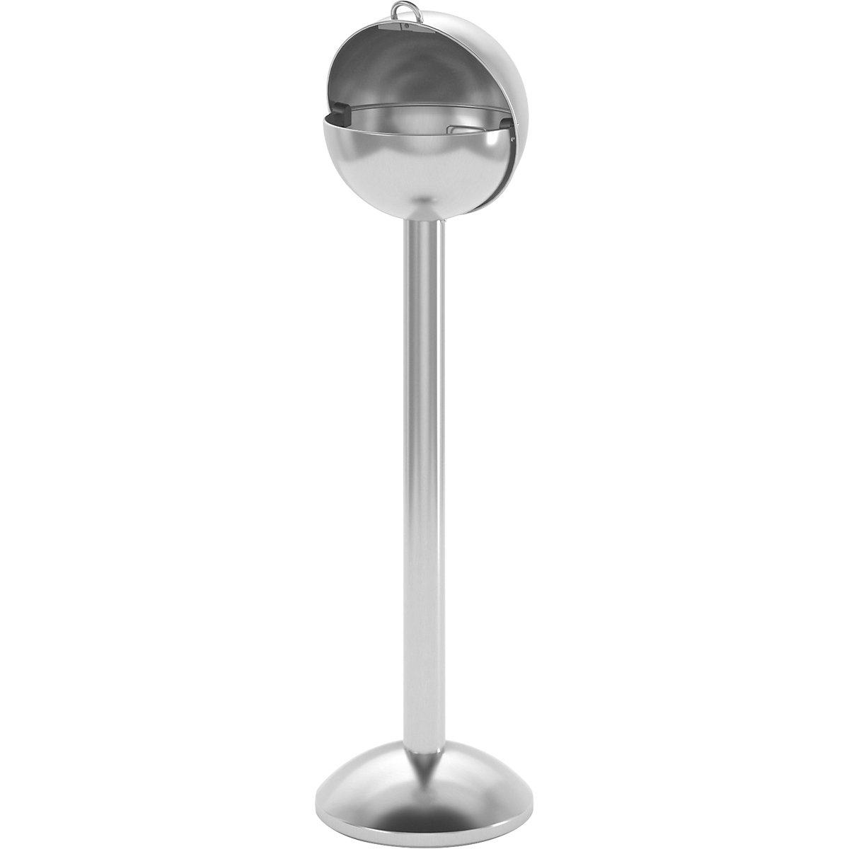 Spherical pedestal ashtray made of stainless steel – VAR (Product illustration 3)-2