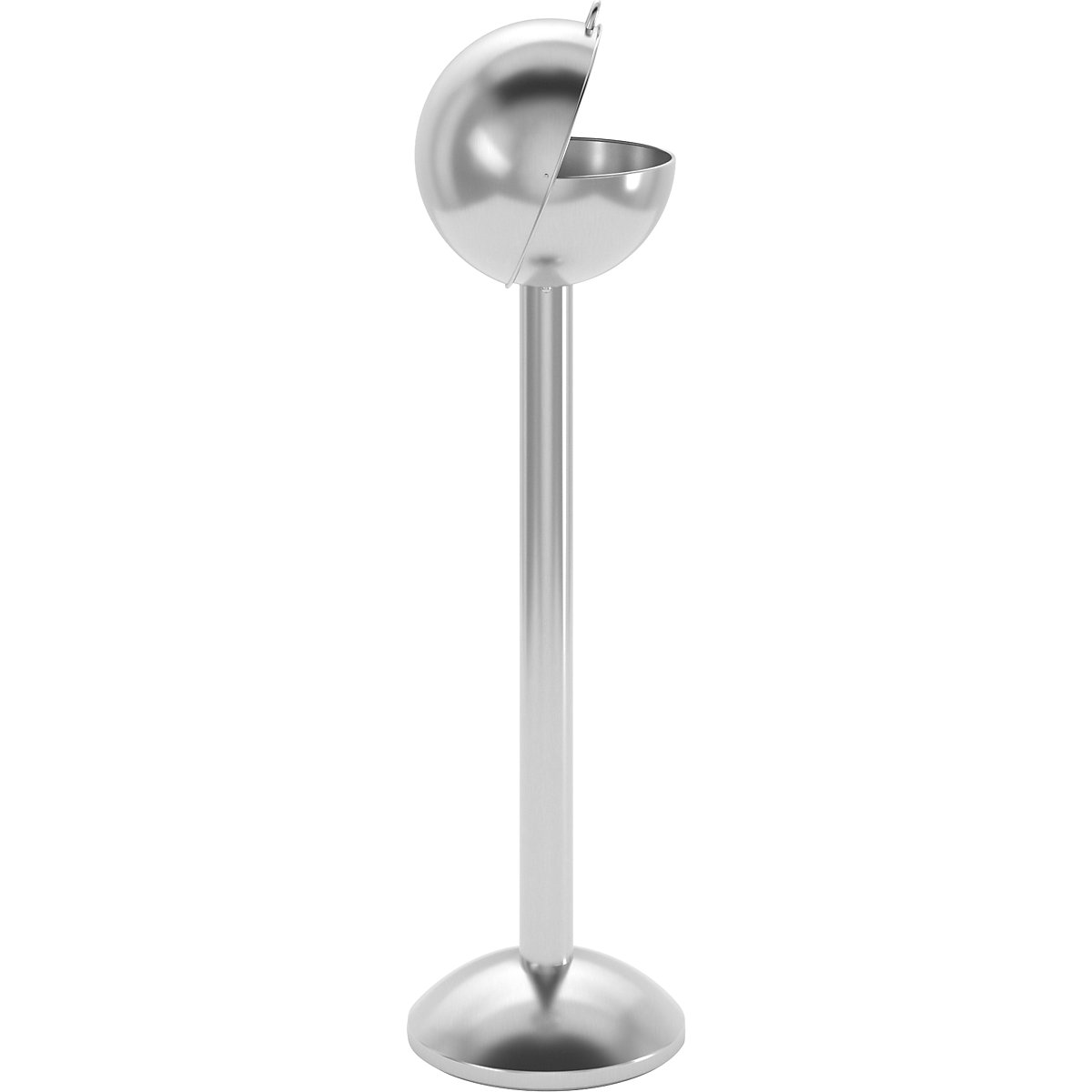 Spherical pedestal ashtray made of stainless steel – VAR (Product illustration 5)-4