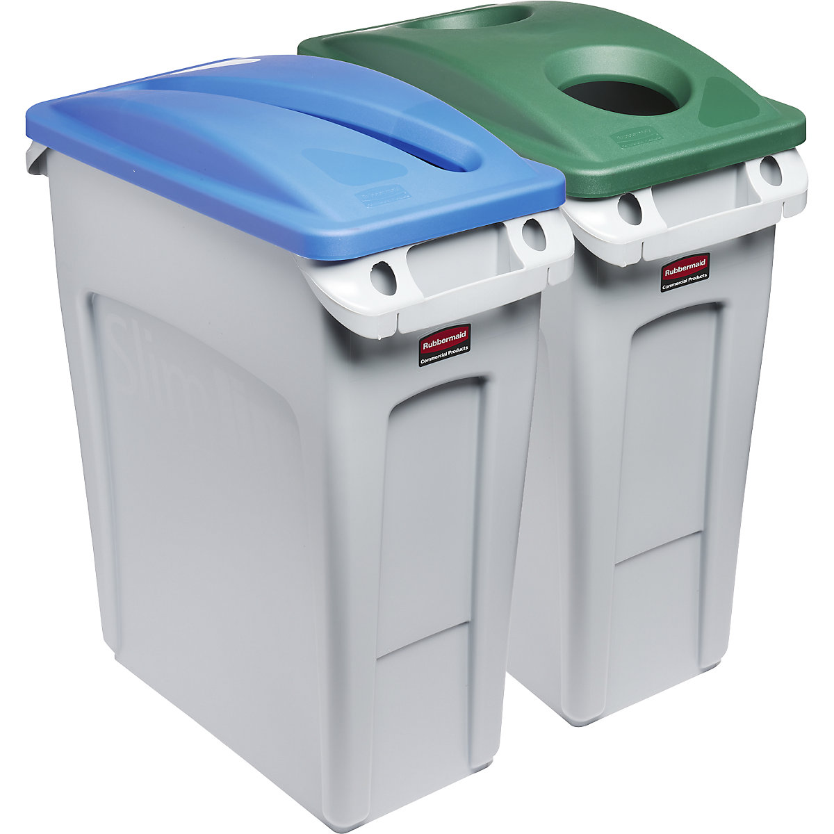 SLIM JIM® recyclable waste collection station, set of 2 - Rubbermaid
