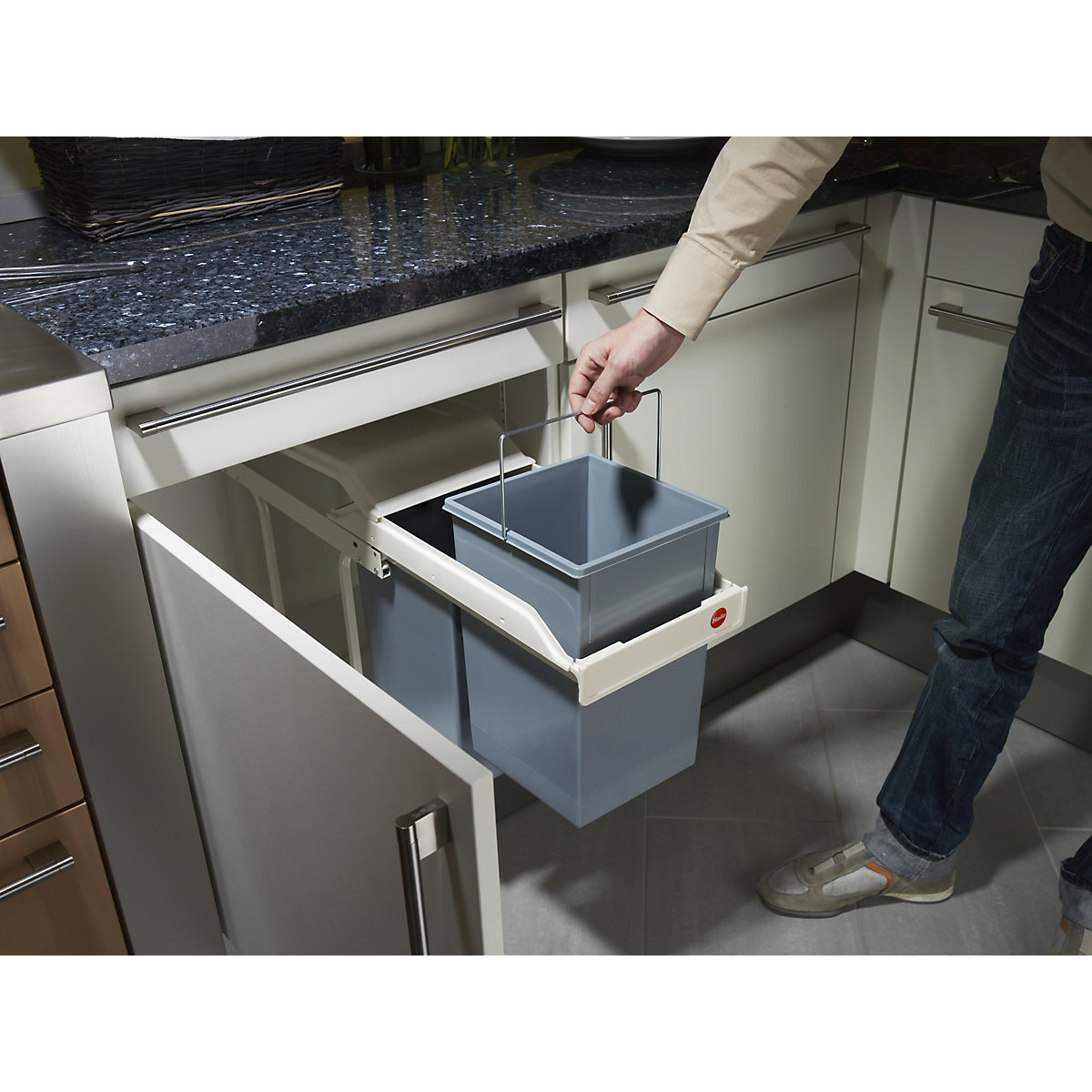 Multi-Box duo L built-in waste separation system – Hailo (Product illustration 5)-4