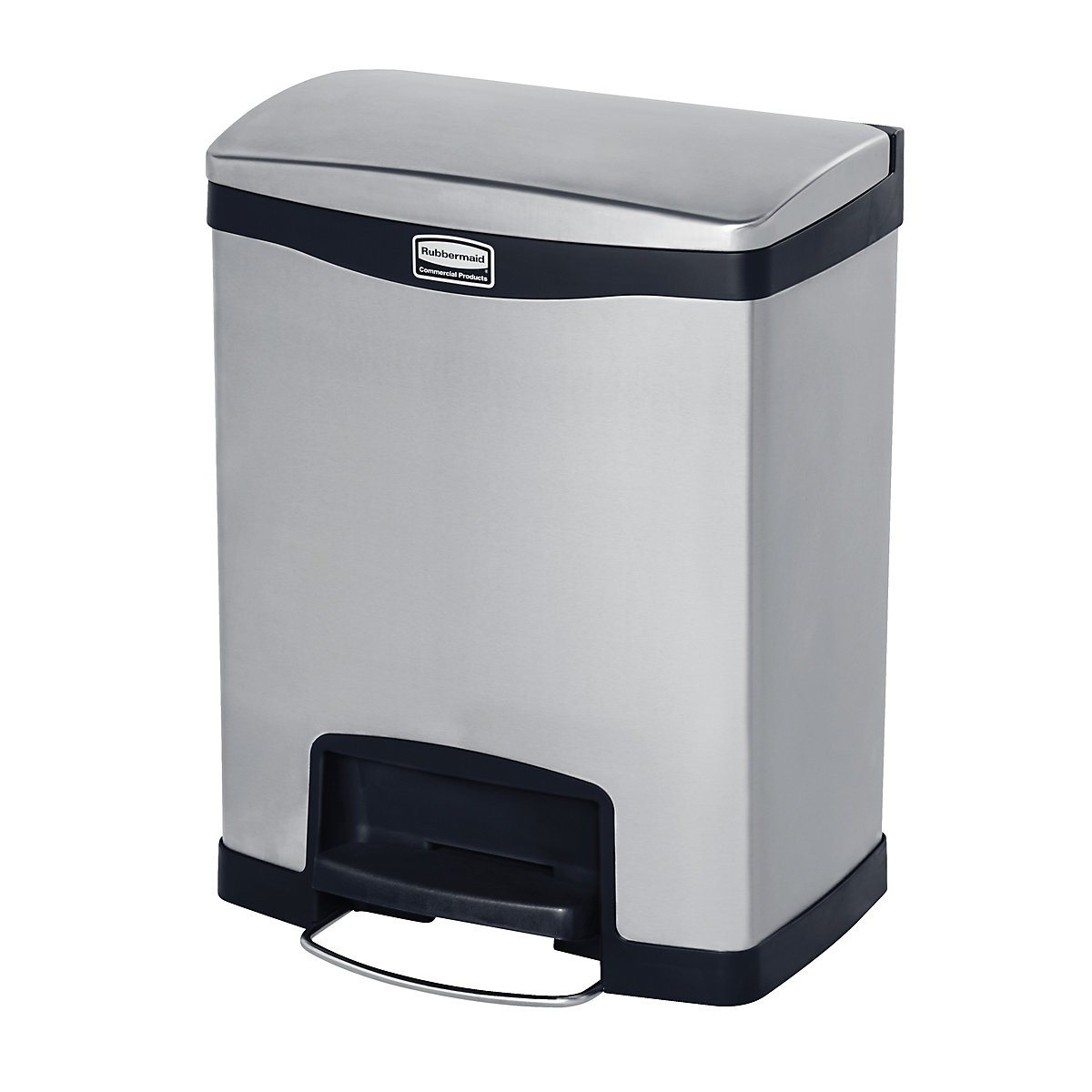SLIM JIM® stainless steel waste collector with pedal - Rubbermaid