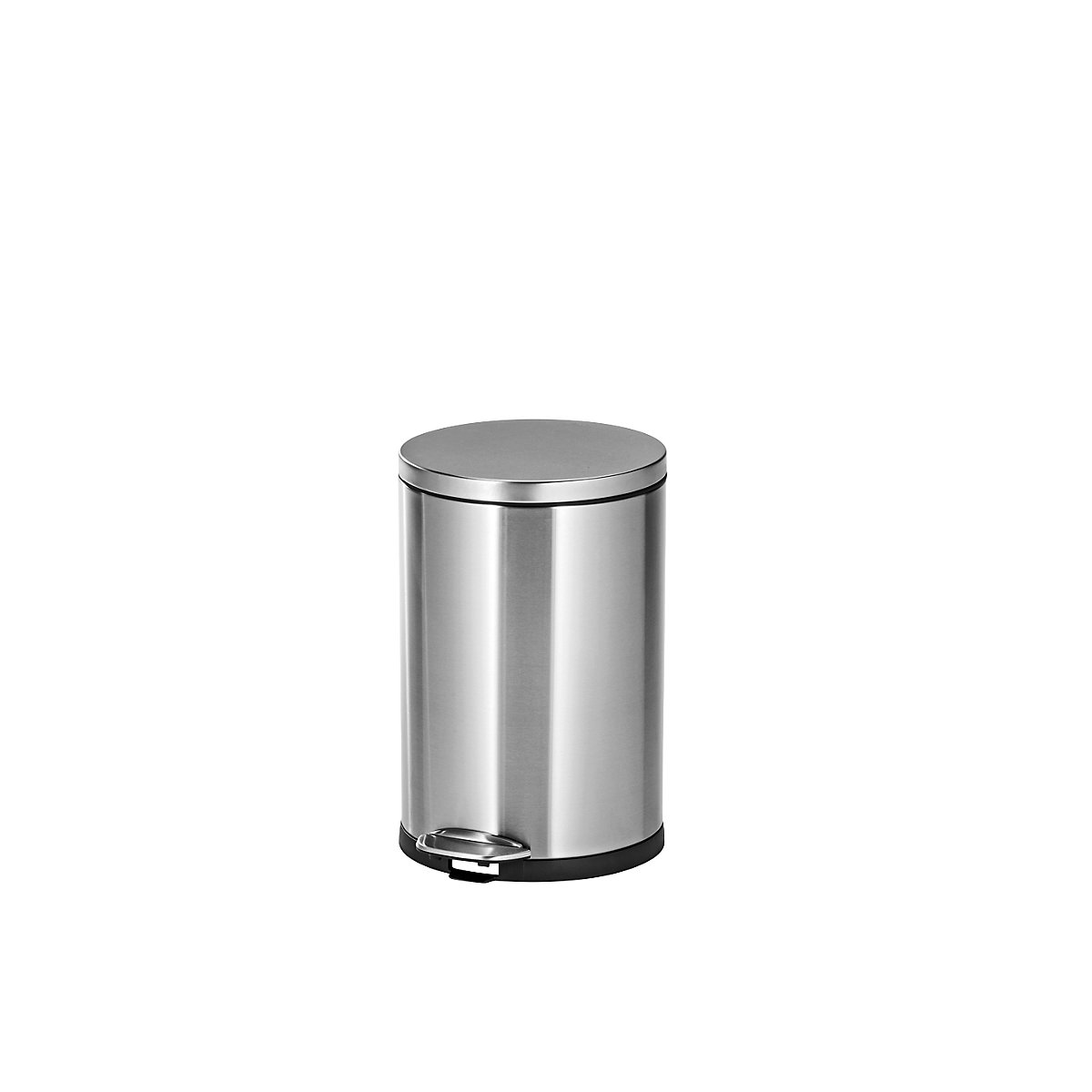 Stainless steel pedal bin, round – EKO