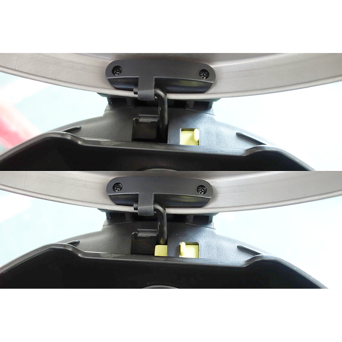 Stainless steel pedal bin, round – EKO (Product illustration 2)-1