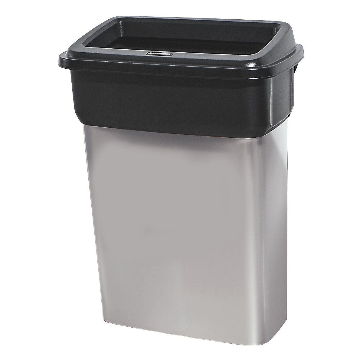 Wall mounted waste collector with metal effect finish - rothopro