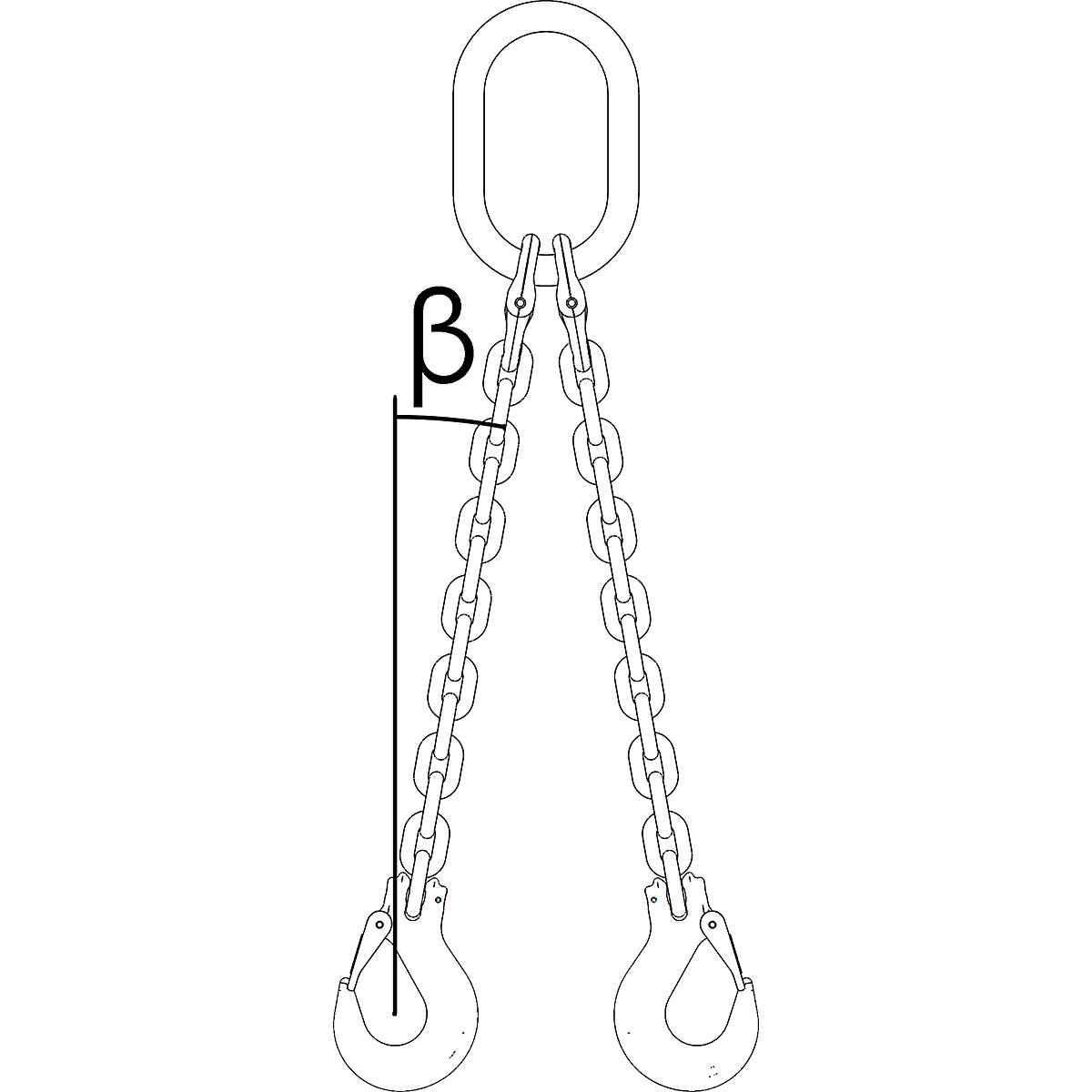 Zawiesie łańcuchowe GK10, 2-cięgnowe (Zdjęcie produktu 2)-1