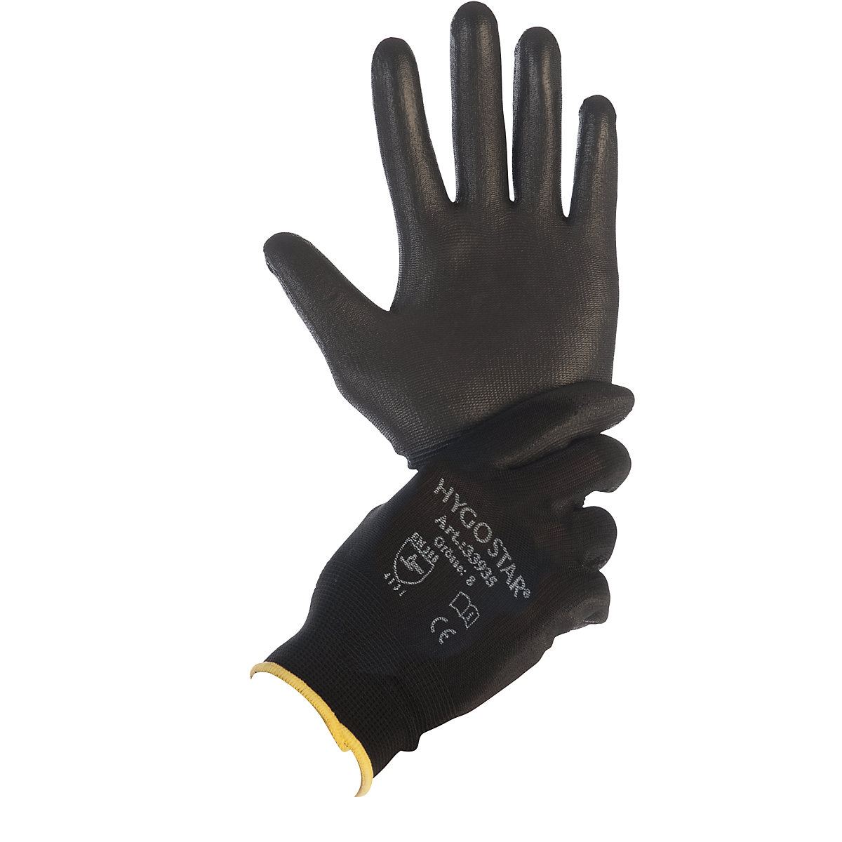 Fijn gebreide handschoenen BLACK ACE