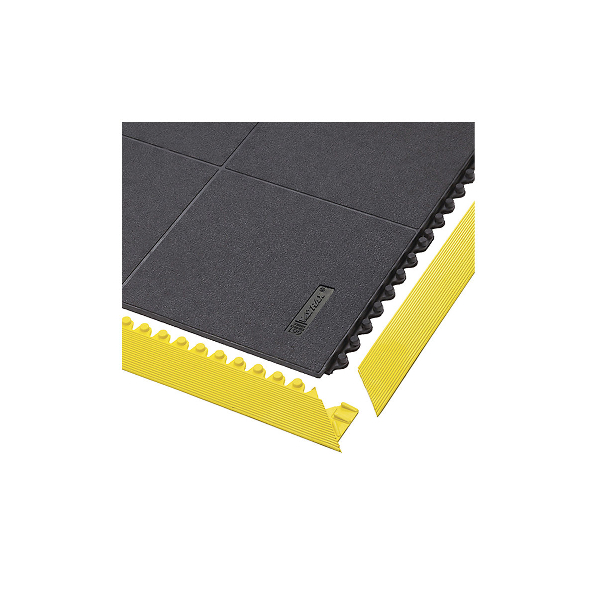 Stecksystem, Cushion Ease Solid™ ESD NITRILE FR NOTRAX, LxBxH 910 x 910 x 19 mm, geschlossen, schwarz-0