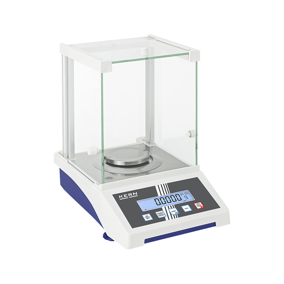 Analysenwaage AXS KERN, Wägebereich bis 2200 g, Ablesbarkeit 0,01 g, Wägeplatte Ø 80 mm-0