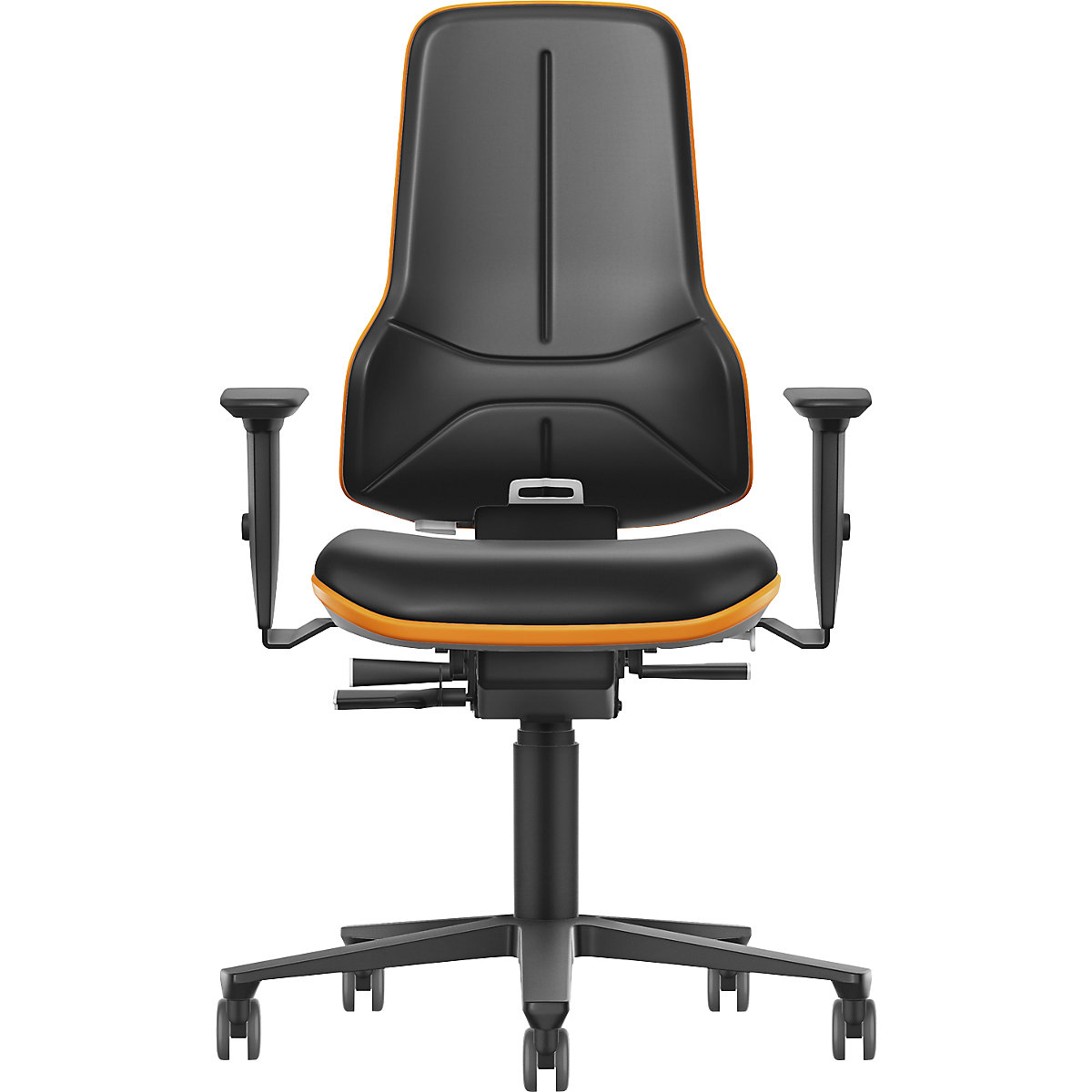 Zwaarlast-werkdraaistoel NEON XXL, wielen – bimos (Productafbeelding 2)-1