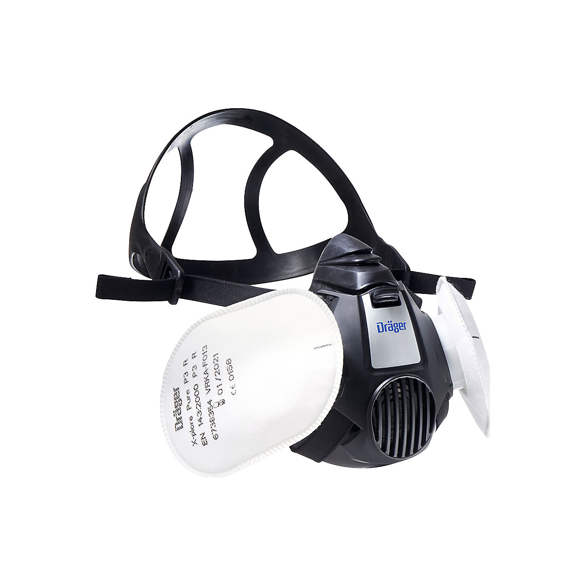 Set of X-plore® 3300 half masks incl. 2 filters for painting work – Dräger