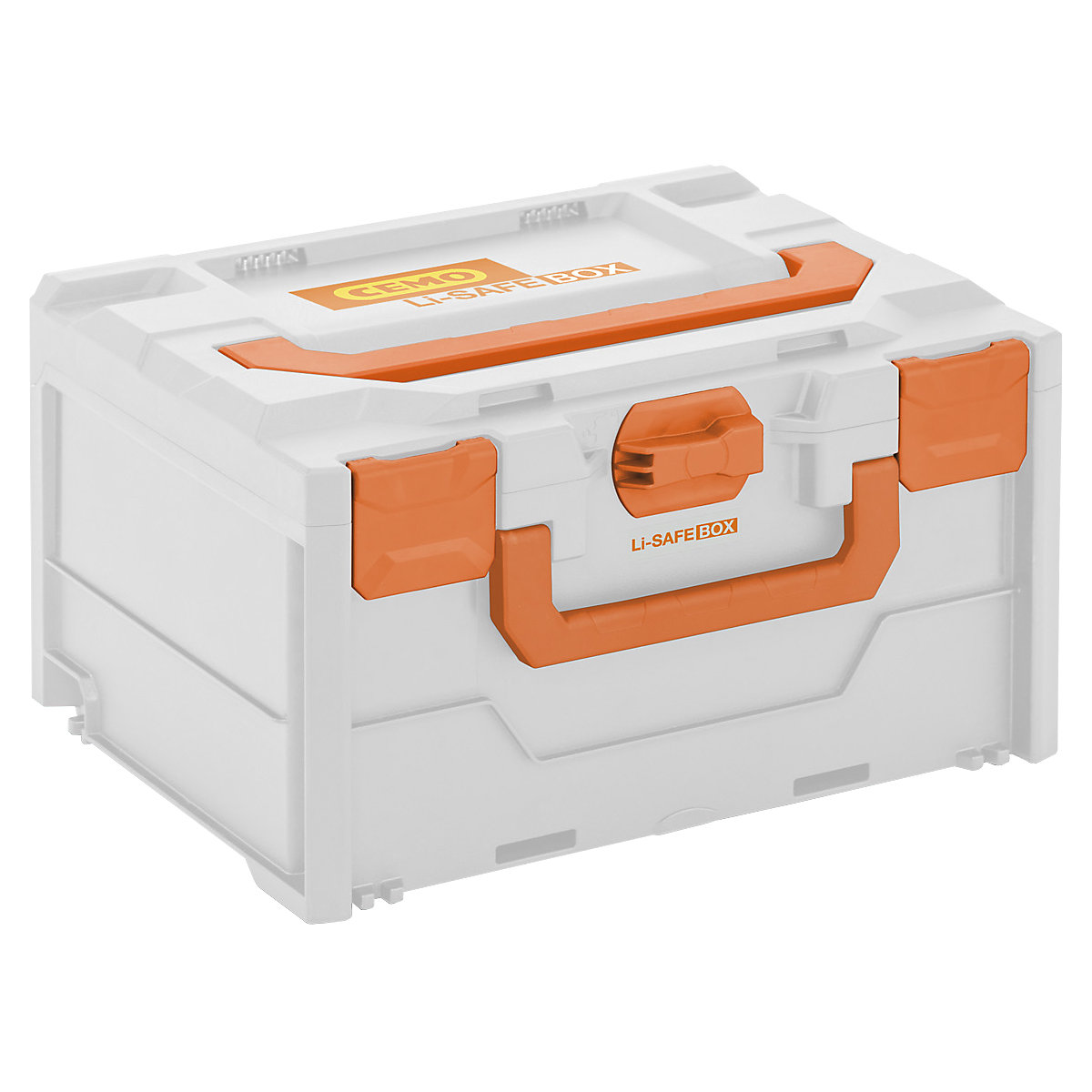 Li-SAFE modular fire protection box for rechargeable batteries – CEMO, for storage and transport, model 2-S, LxWxH 400 x 300 x 215 mm-0