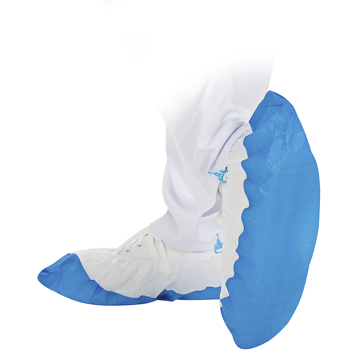 Disposable overshoes with CPE sole