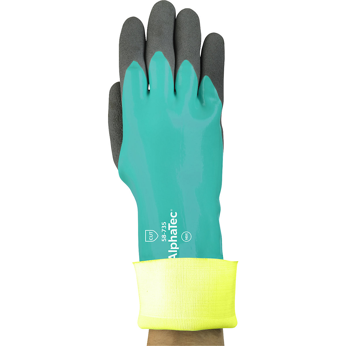 AlphaTec® 58-735 work gloves – Ansell (Product illustration 2)-1