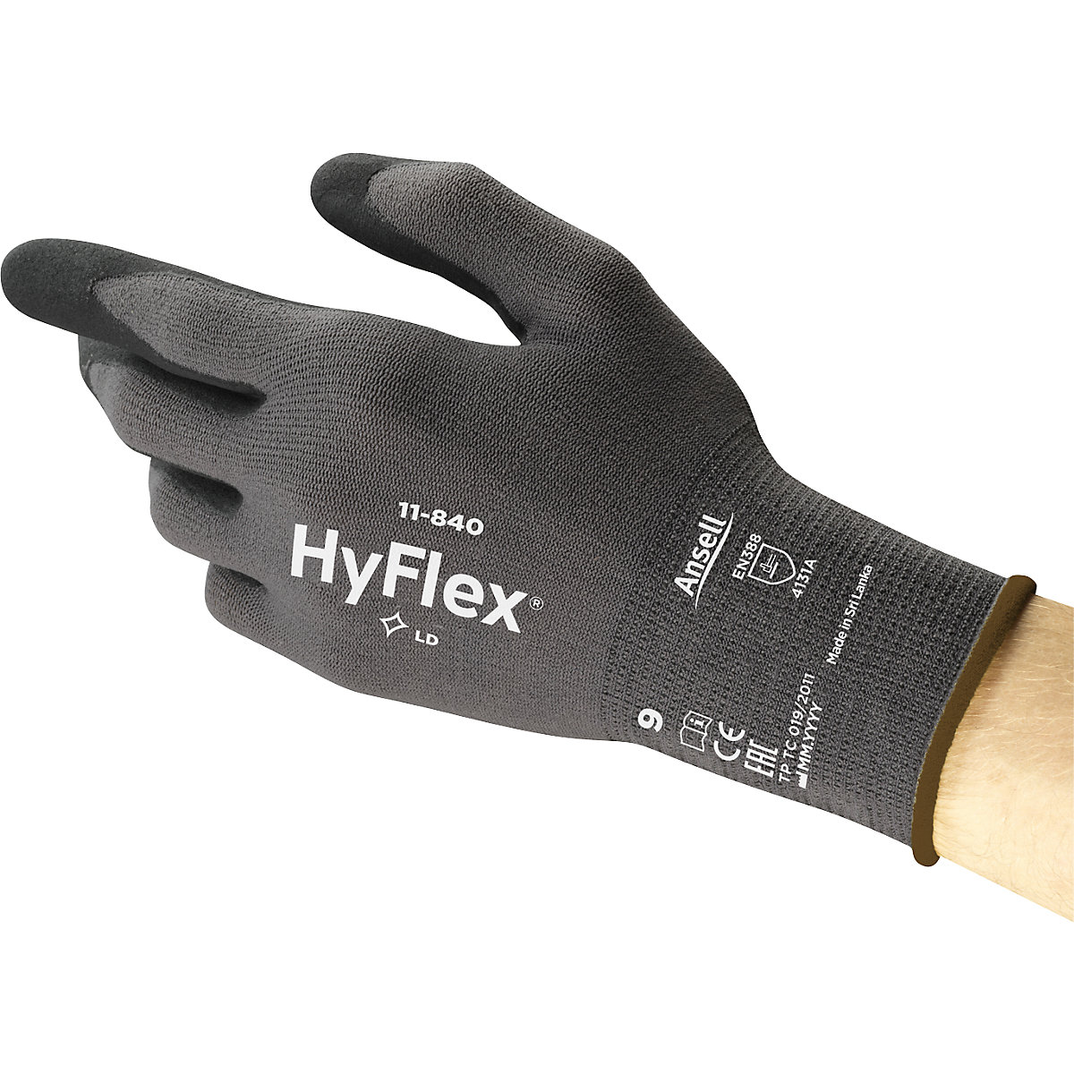 HyFlex® 11-840 work gloves – Ansell (Product illustration 10)-9