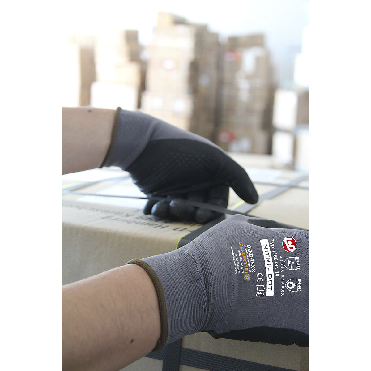 NITRIL DOT fine knit gloves – Leipold+Döhle (Product illustration 2)-1