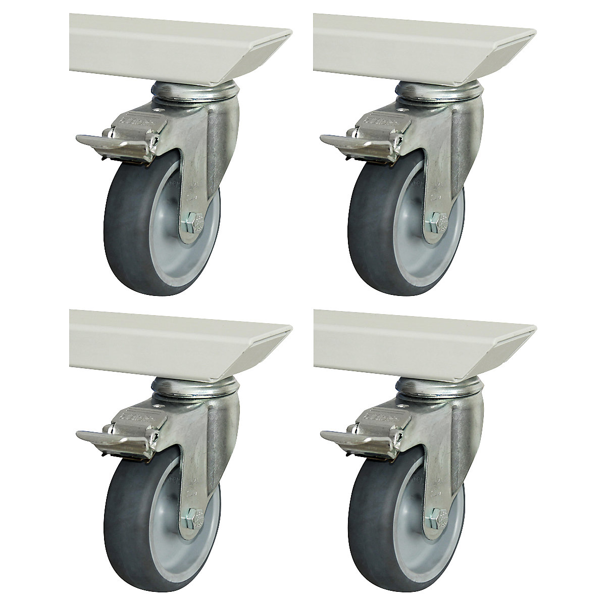 Electrically adjustable sit-stand work bench, mobile – RAU (Product illustration 3)-2