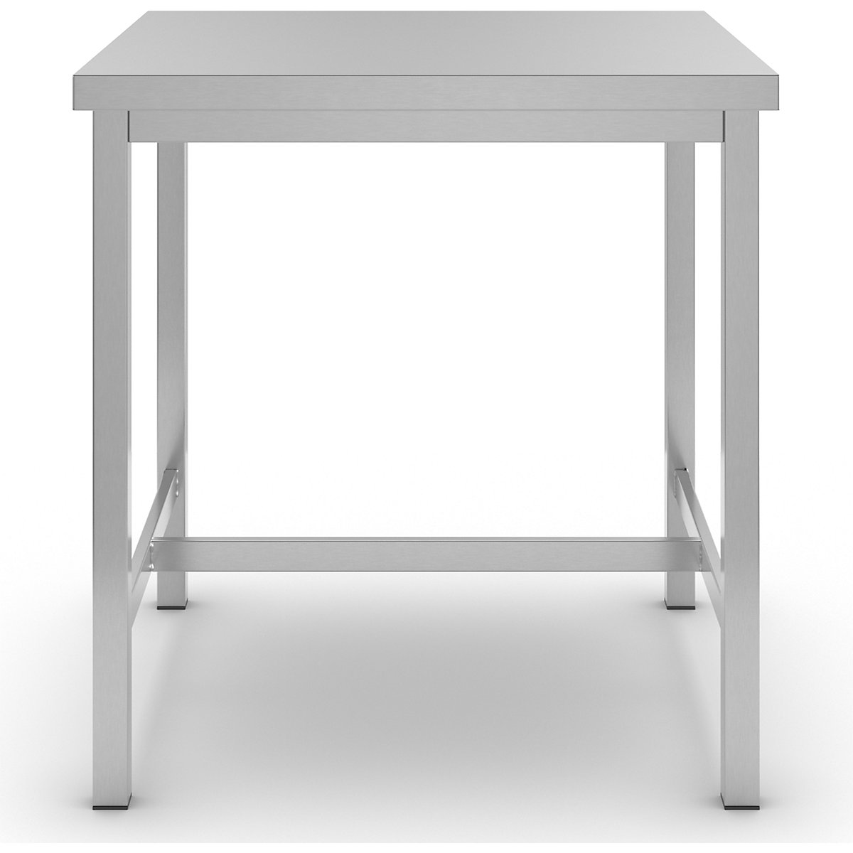 Workbench made of chrome nickel steel – eurokraft basic (Product illustration 6)-5