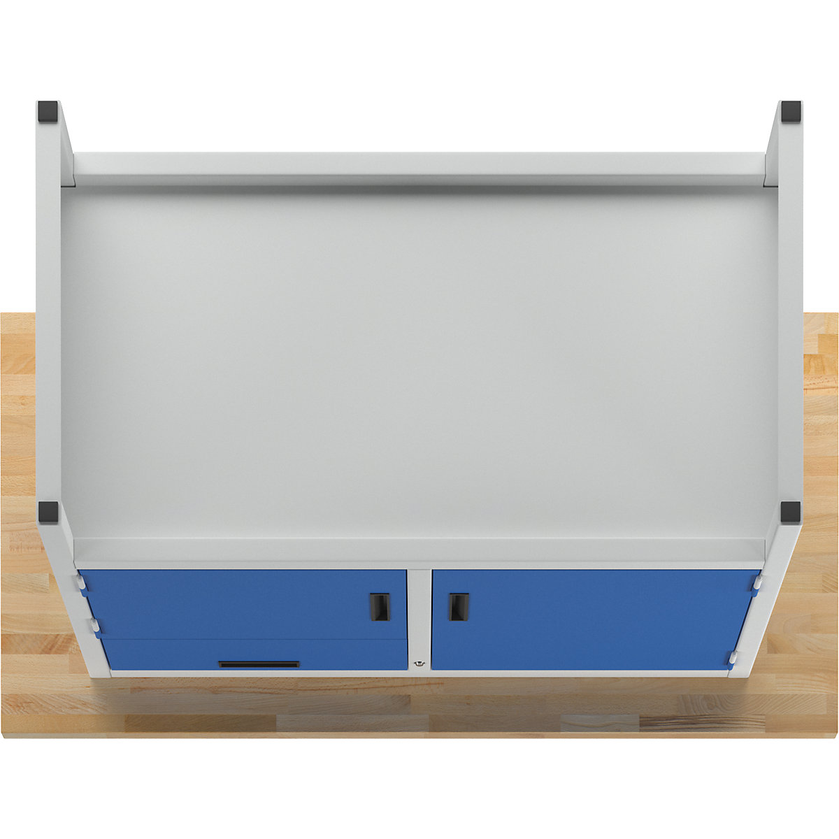 Workbench with closed sides – eurokraft basic (Product illustration 5)-4