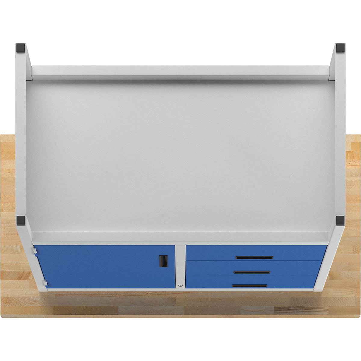 Workbench with closed sides – eurokraft basic (Product illustration 4)-3