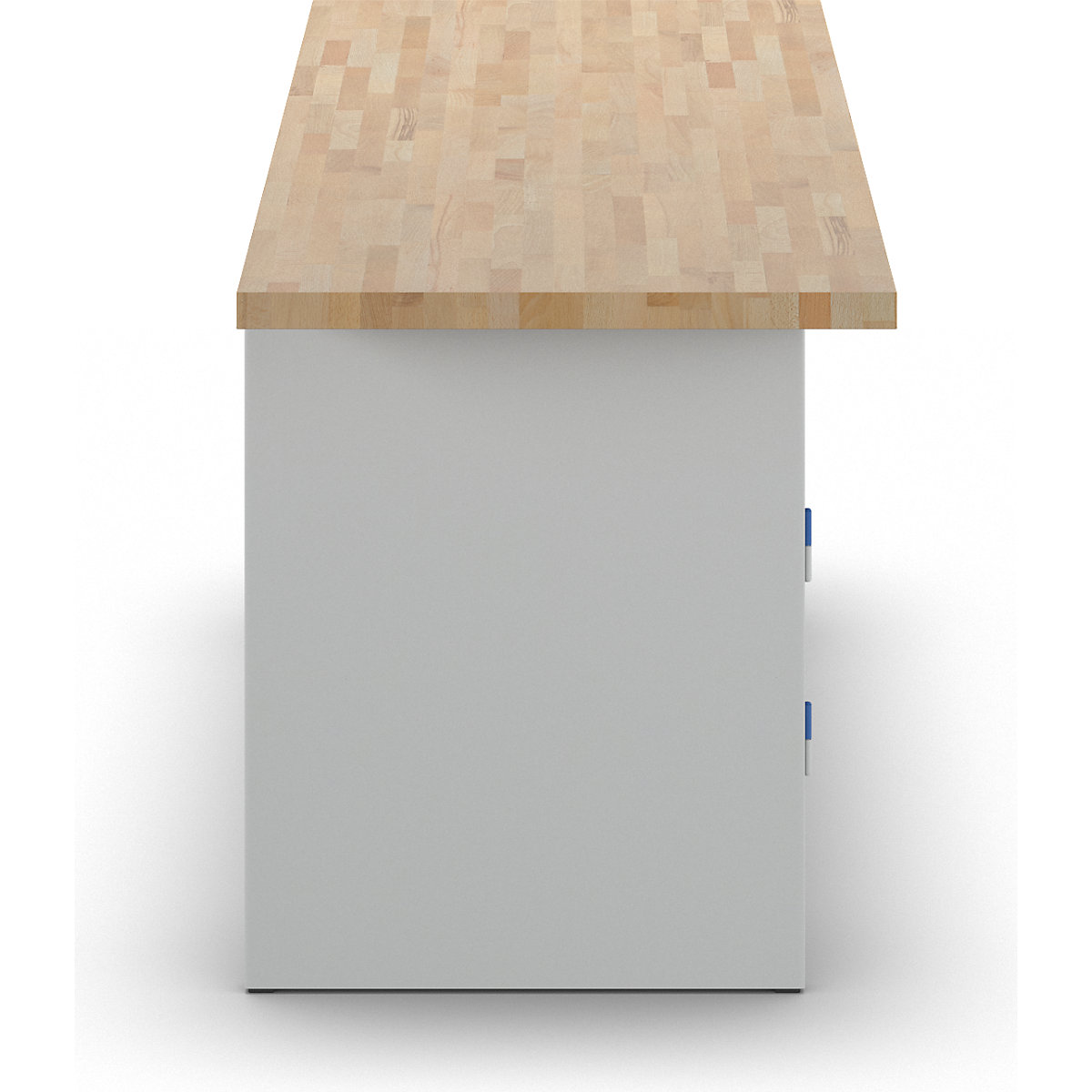 Workbench with closed sides – eurokraft basic (Product illustration 2)-1