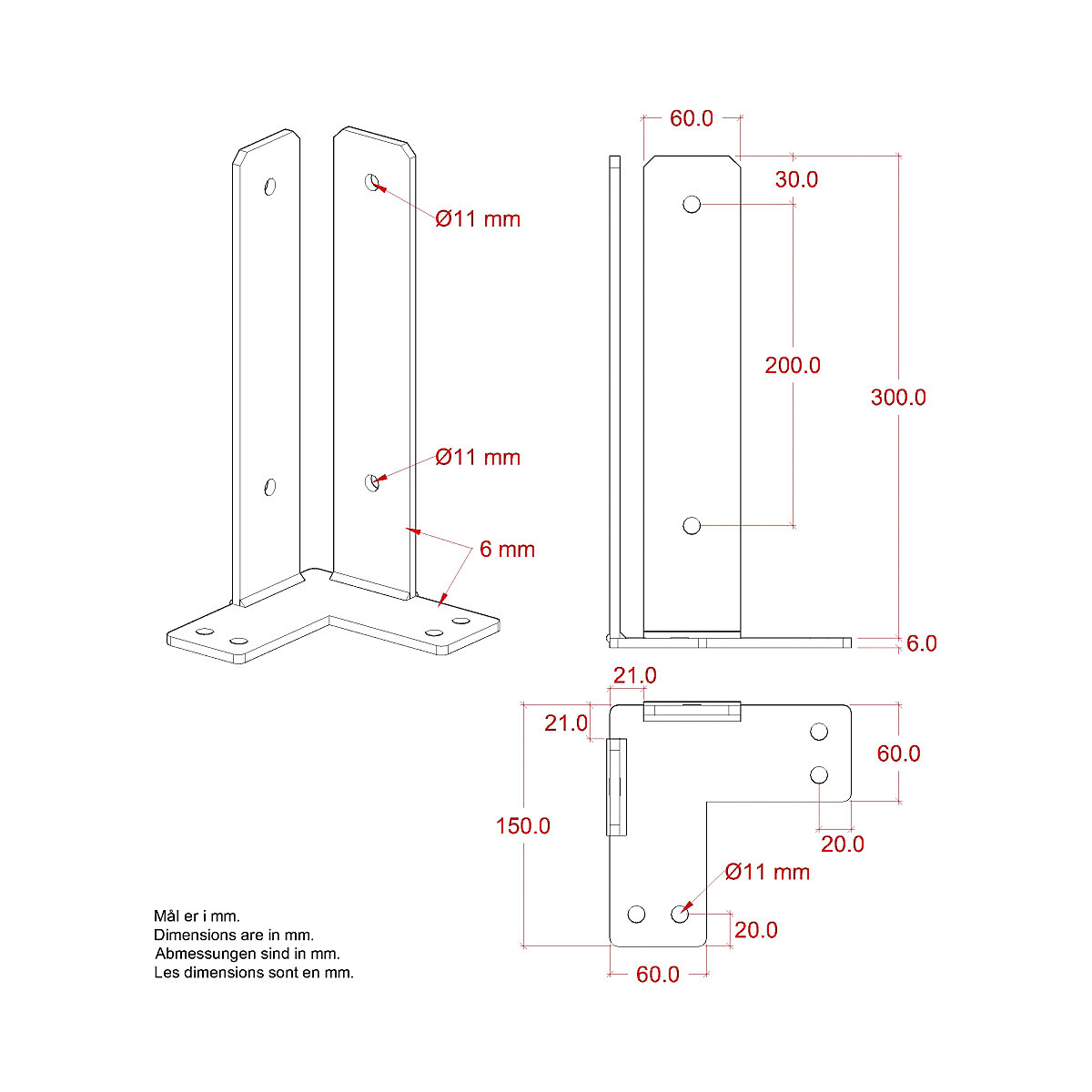Corner post base (Product illustration 2)-1