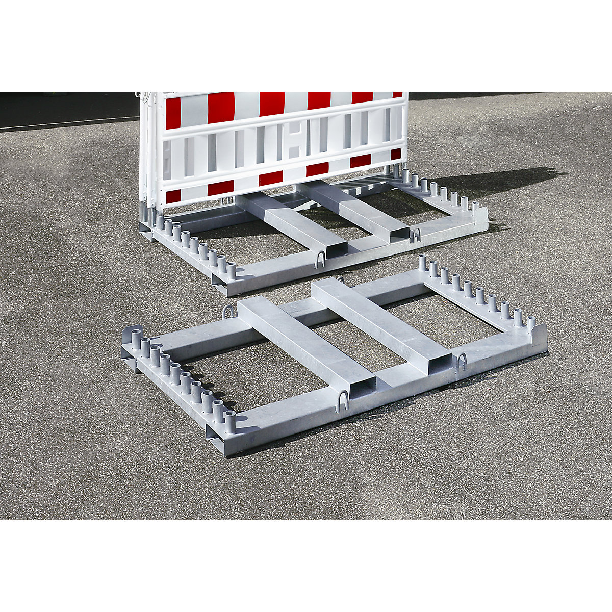 Storage and transport rack for barrier fencing – Schake (Product illustration 2)-1