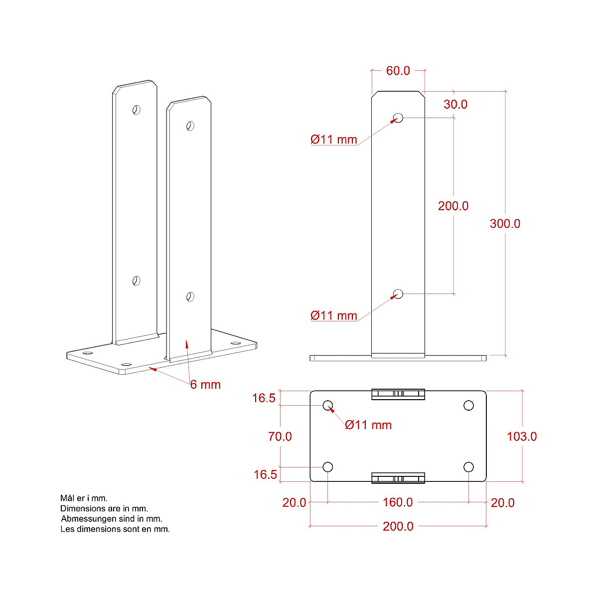U-post base (Product illustration 2)-1