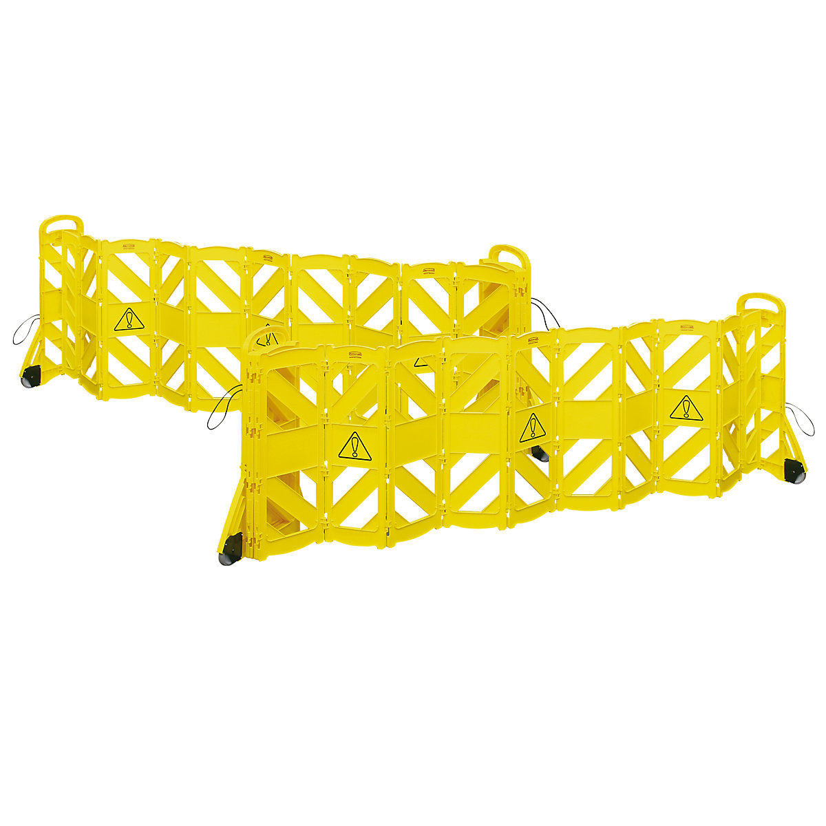 Barrier fence made of polyethylene, mobile - Rubbermaid