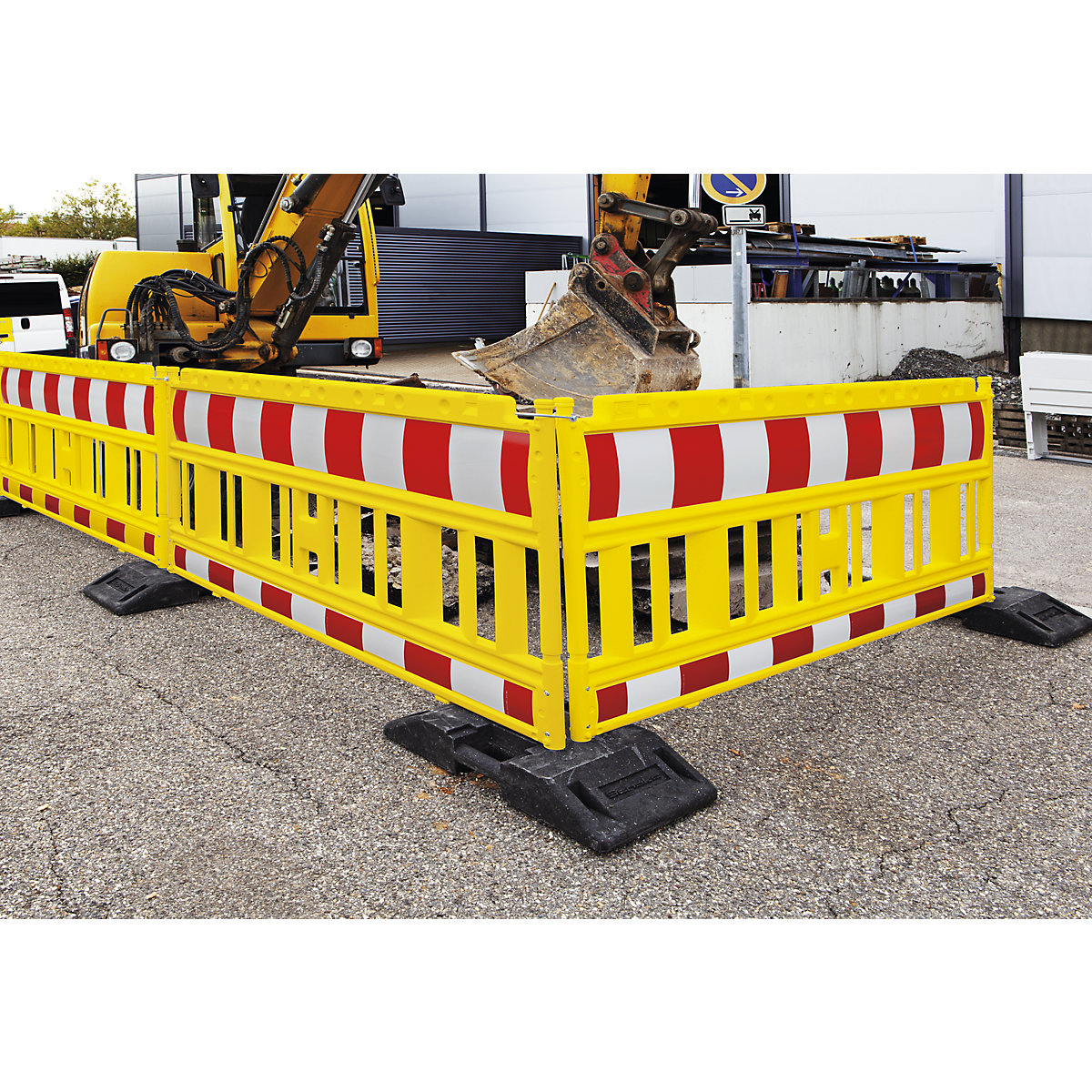 Plastic barrier fencing with reflective film – Schake (Product illustration 3)-2