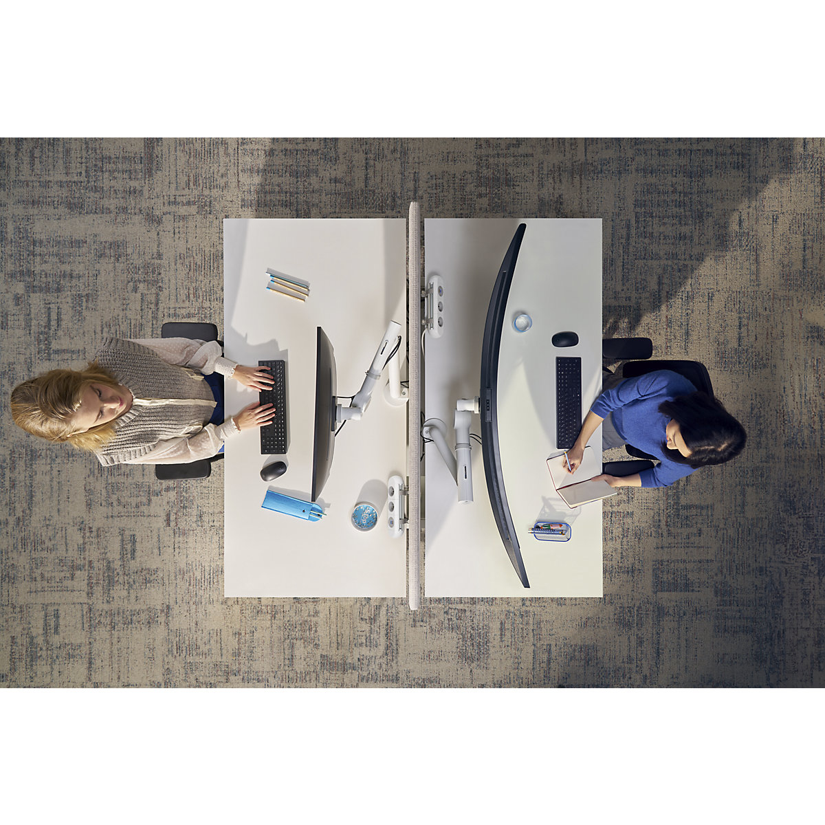 Viewgo pro monitor arm – desk – Dataflex (Product illustration 2)-1