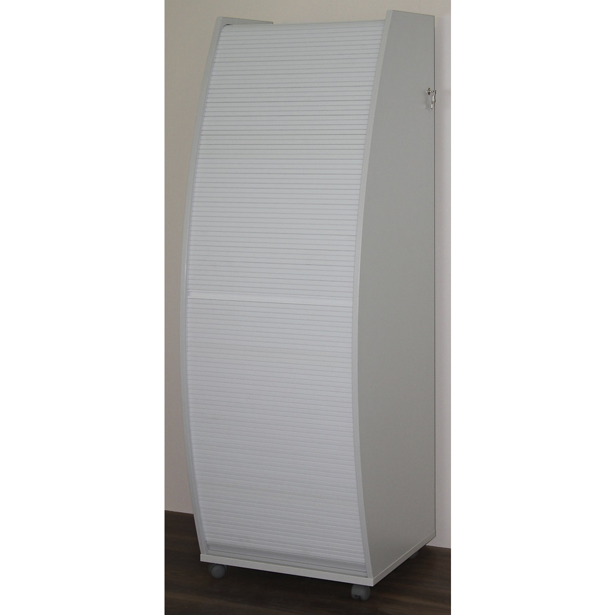 Computer cupboard with plastic roller shutter, mobile – eurokraft pro (Product illustration 4)-3