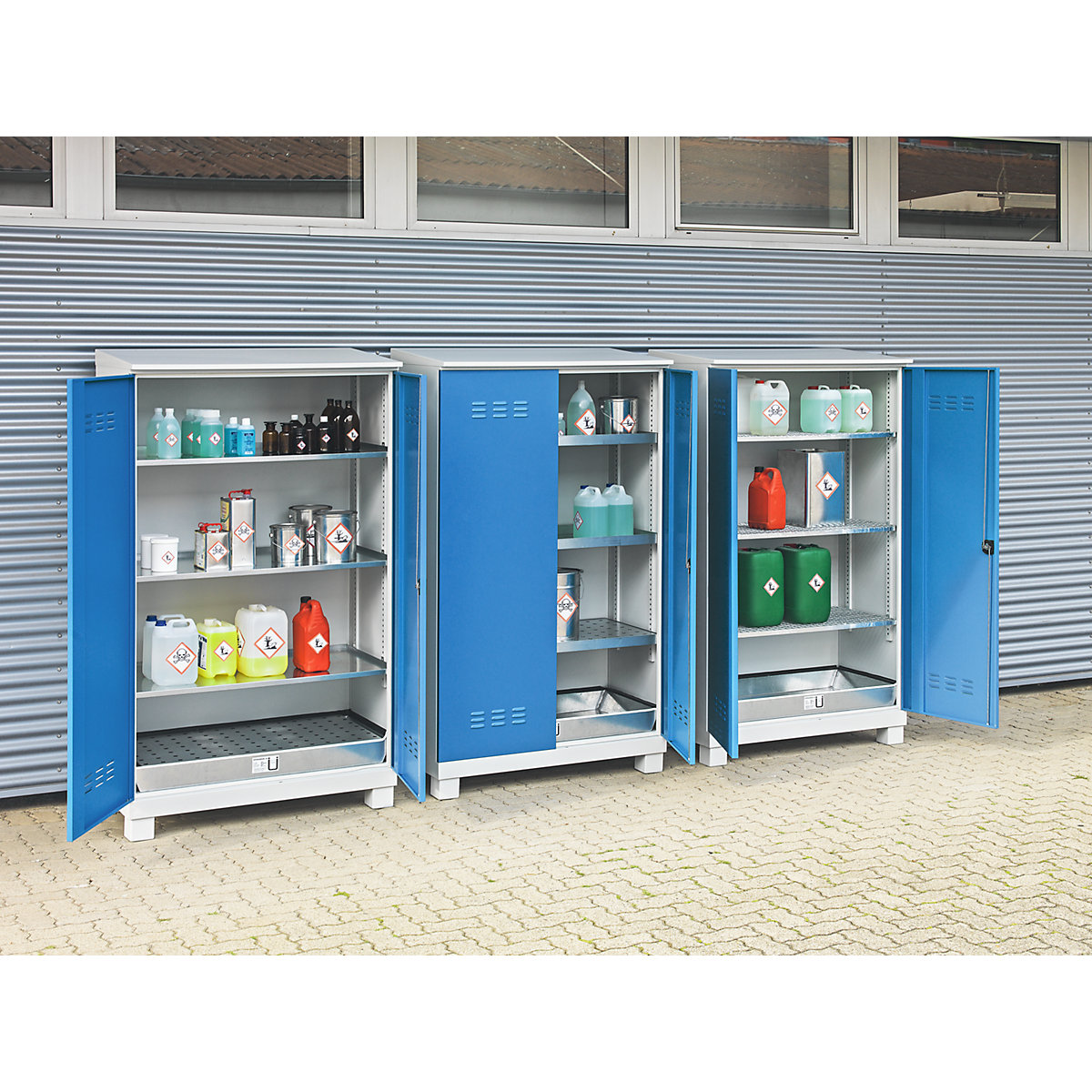 Environmental cupboard for outdoor storage – eurokraft pro (Product illustration 2)-1