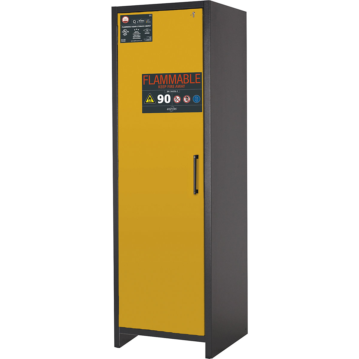 FM/UL/ULC/Type 90 fire resistant hazardous goods storage cupboard - asecos