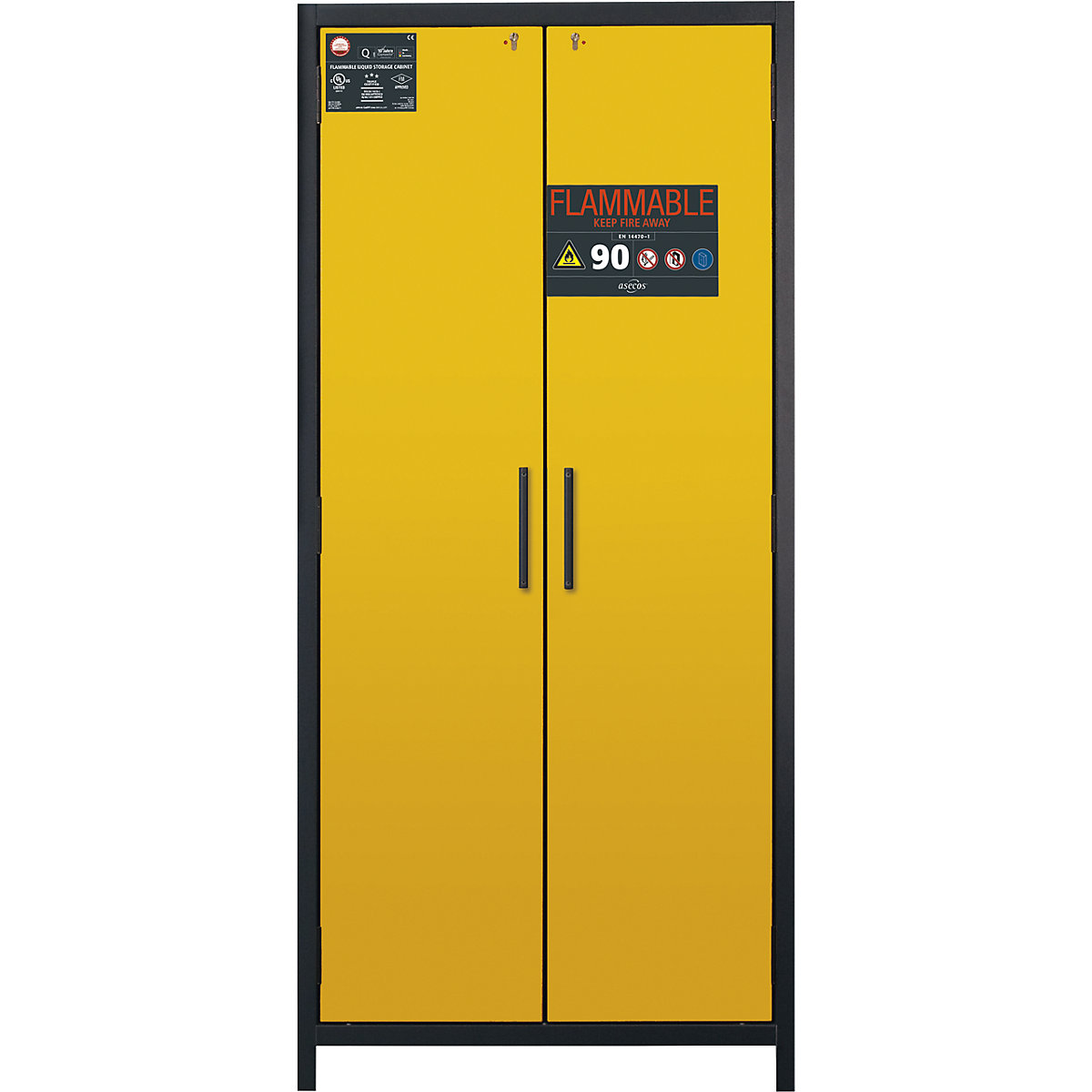 FM/UL/ULC/Type 90 fire resistant hazardous goods storage cupboard - asecos