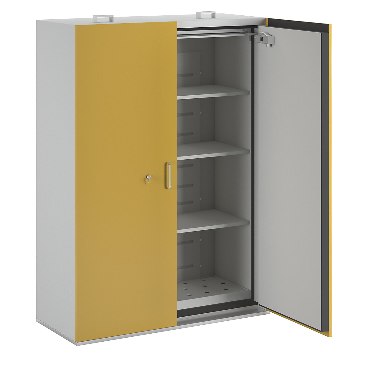 Fire resistant hazardous goods storage cupboard type 90 – LaCont, 2 doors, HxWxD 1935 x 1400 x 598 mm-1
