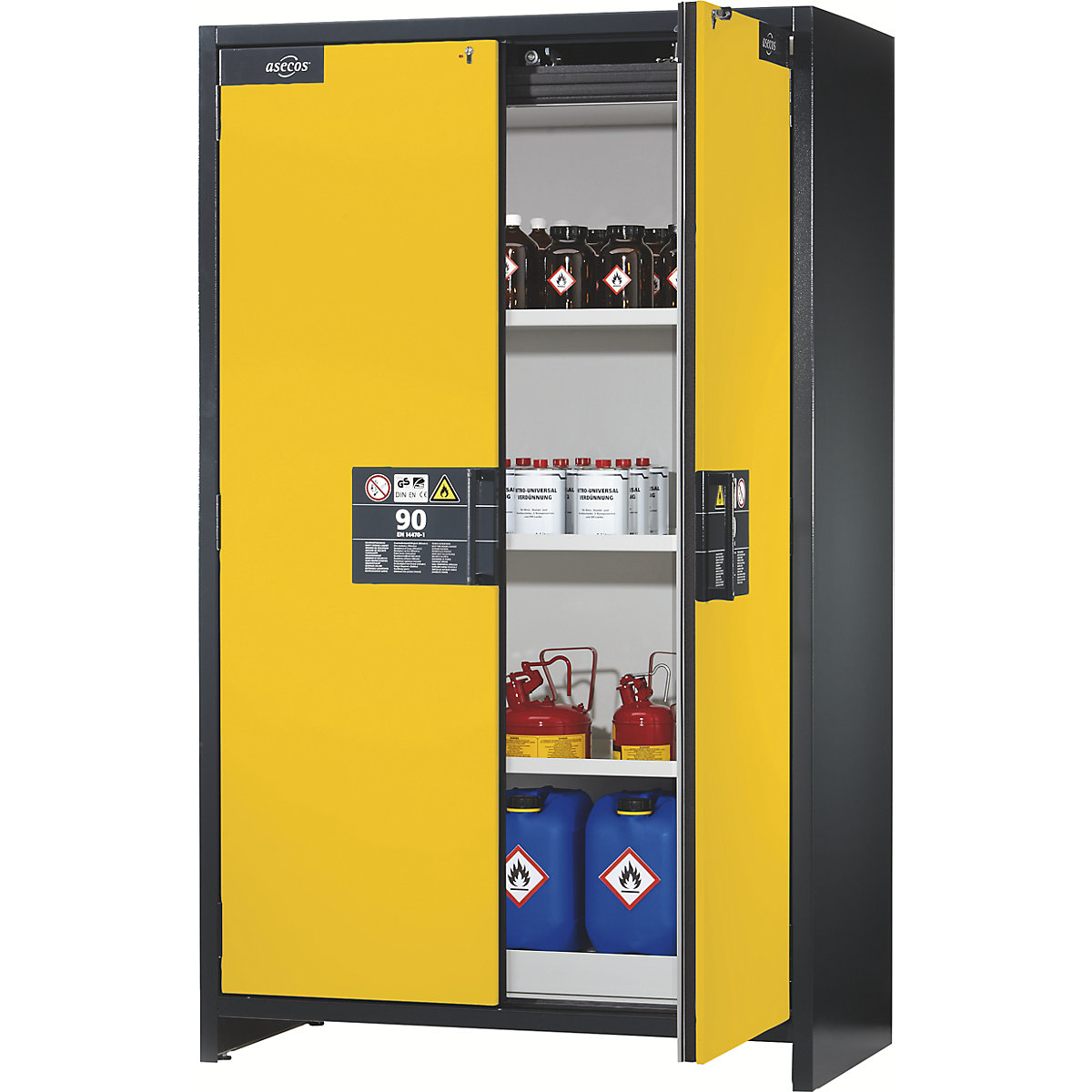 Fire resistant industrial hazardous goods cupboard, type 90 – asecos (Product illustration 28)-27