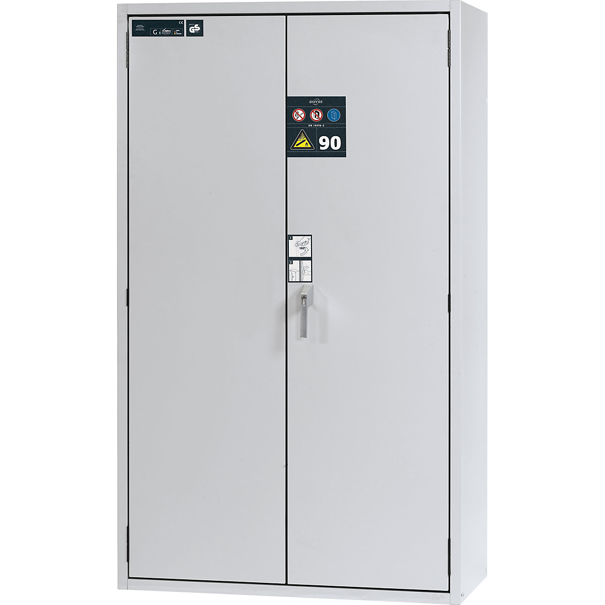 G90 fire-resistant pressurised gas cylinder cupboard – asecos (Product illustration 11)-10