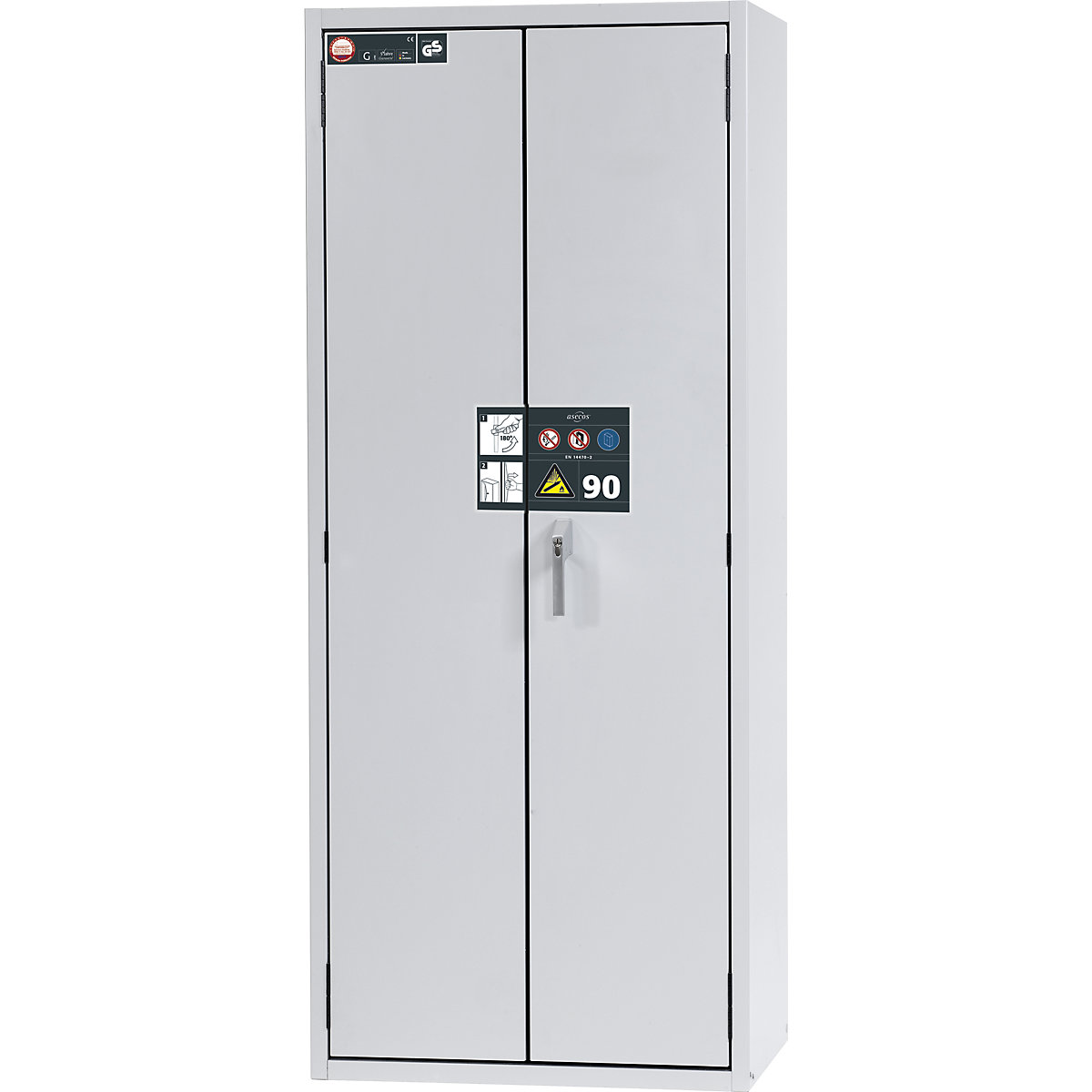 G90 fire-resistant pressurised gas cylinder cupboard – asecos (Product illustration 10)-9