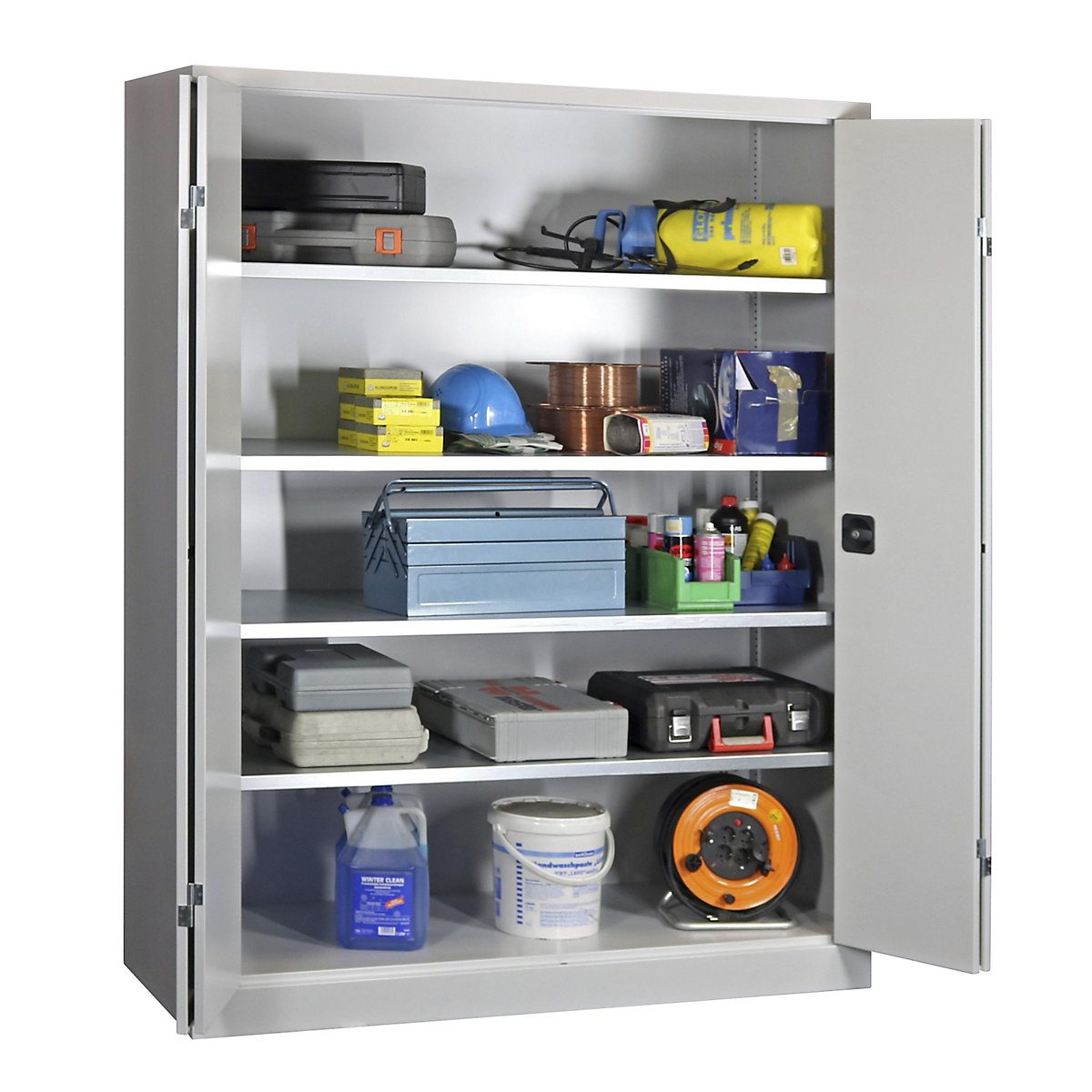 Cupboard with folding doors, height 1950 mm – Pavoy (Product illustration 2)-1