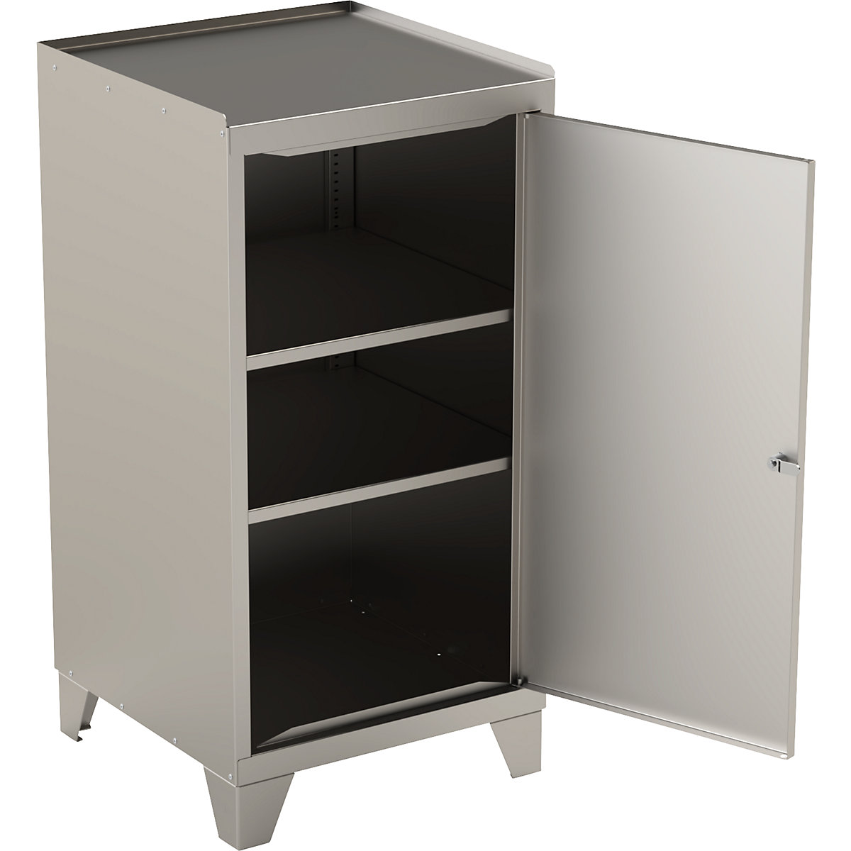 Stainless steel tool cupboard with stud feet (Product illustration 9)-8