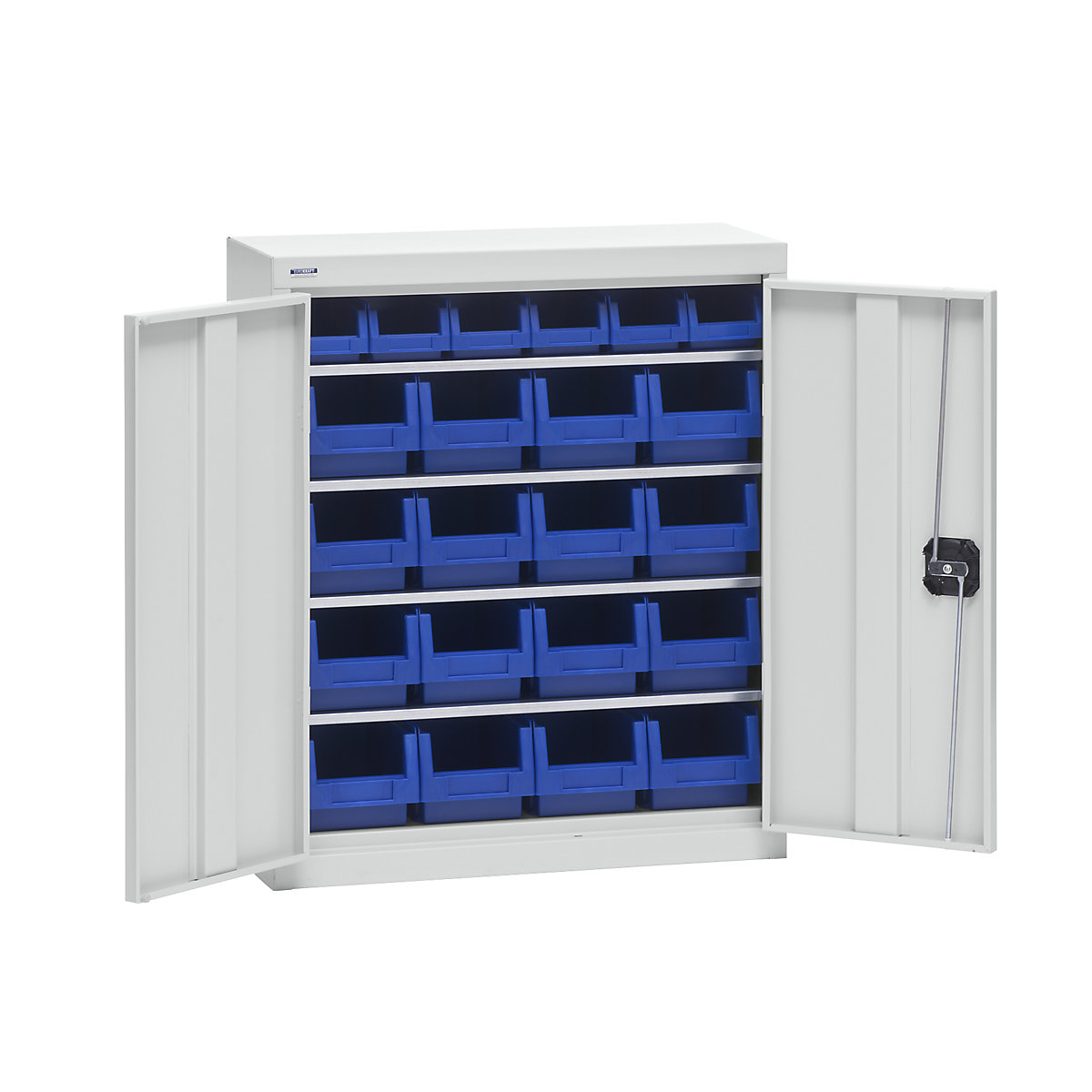 Storage cupboard with storage boxes – eurokraft pro