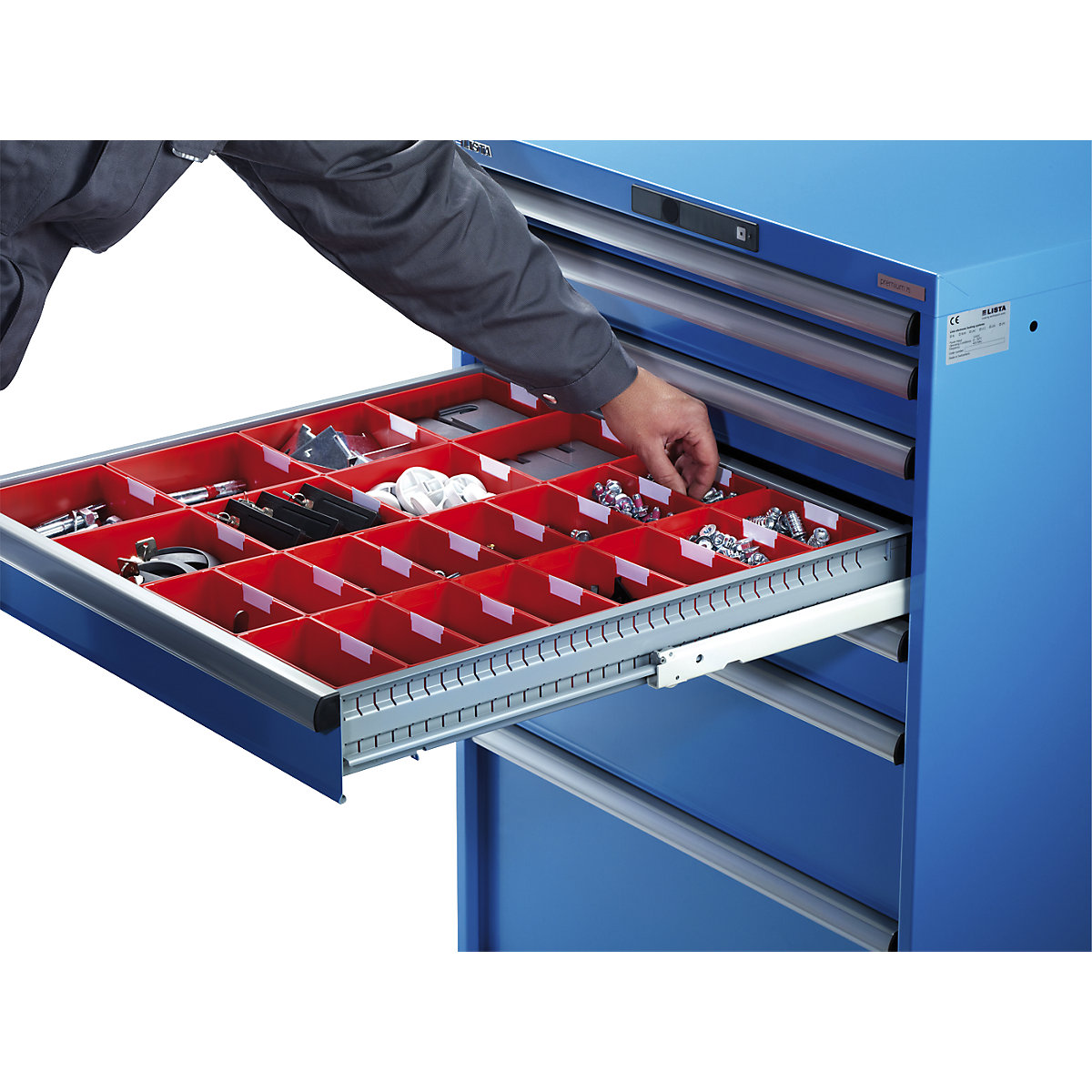 Drawer cupboard, width 564 mm, mobile – LISTA (Product illustration 6)-5