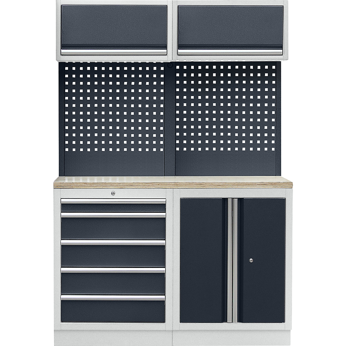 Workshop cupboard system with hinged door and drawer base cupboard (Product illustration 2)-1