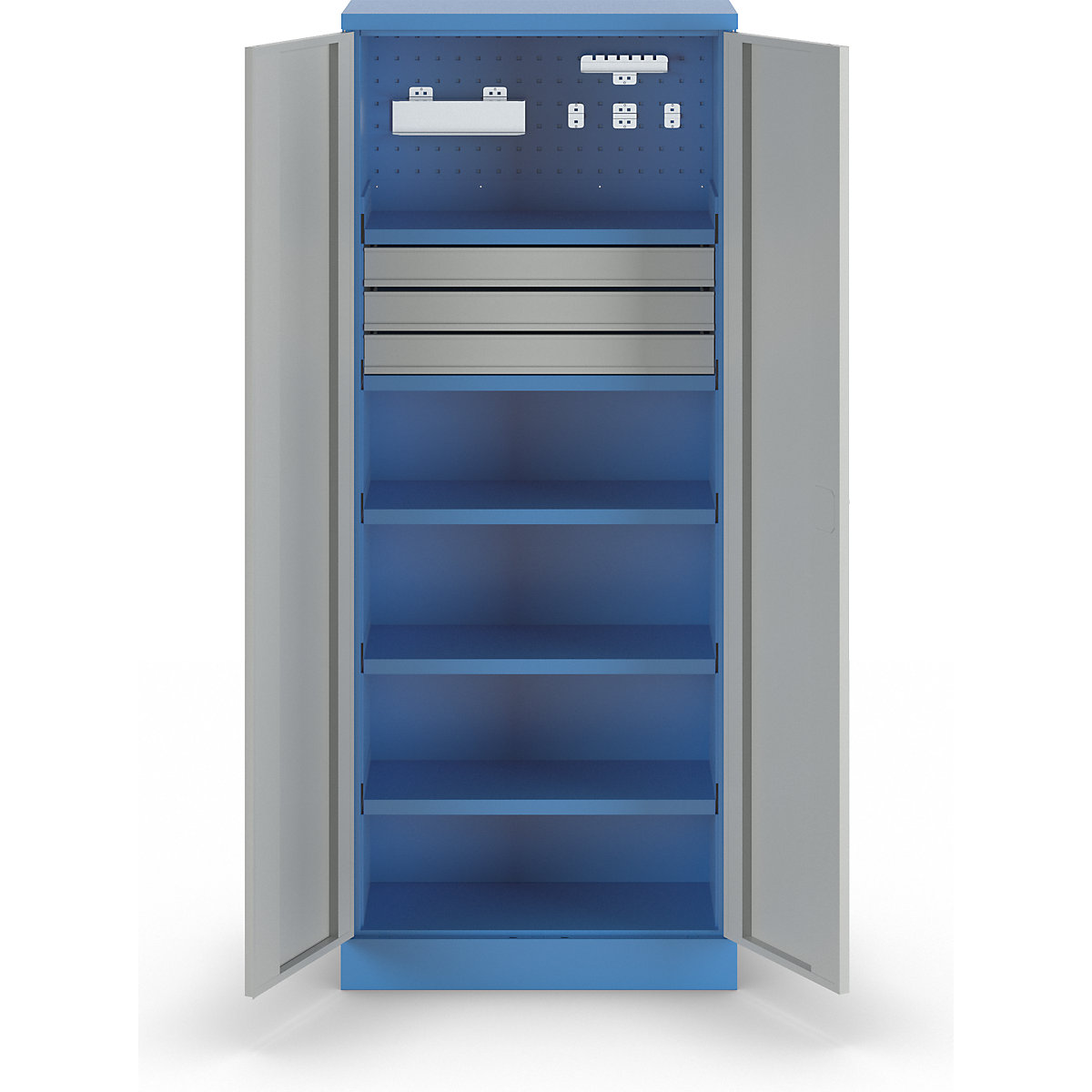 Tool cupboard with perforated panel (Product illustration 3)-2