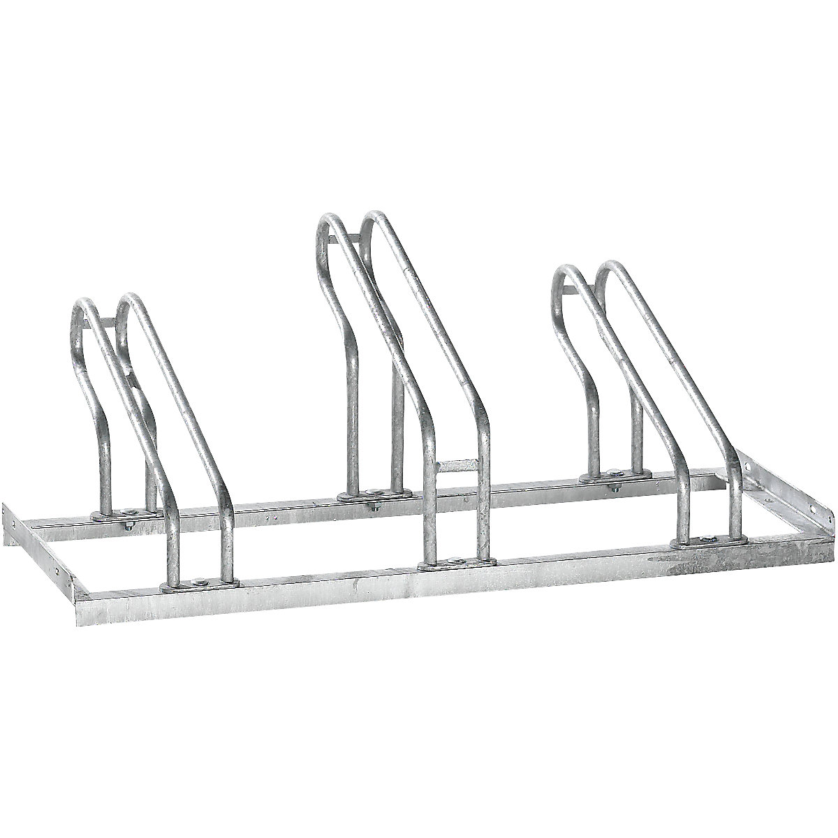 Bicycle rack, bars made of 18 mm steel tubing - eurokraft pro