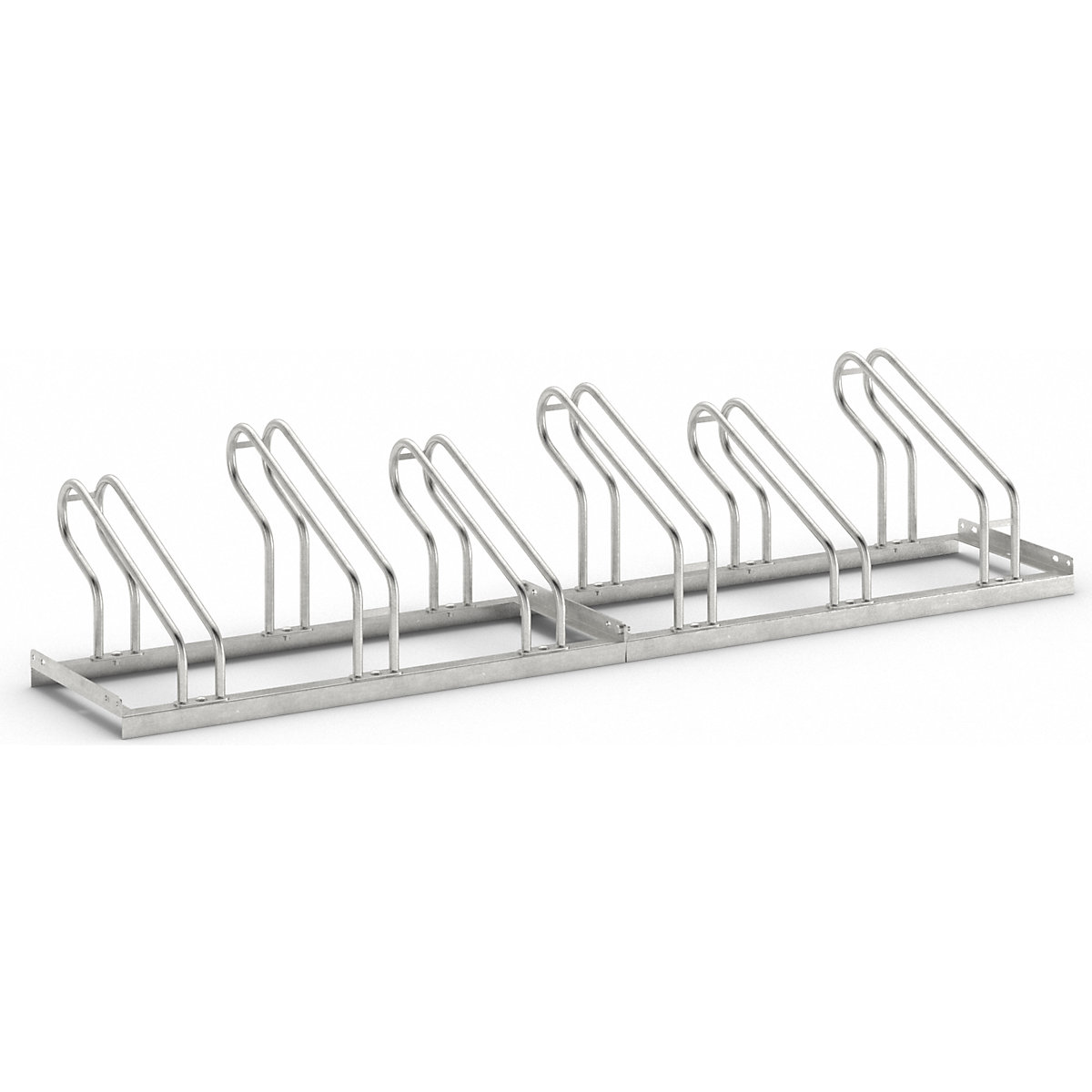 Bicycle rack, bars made of 18 mm steel tubing - eurokraft pro