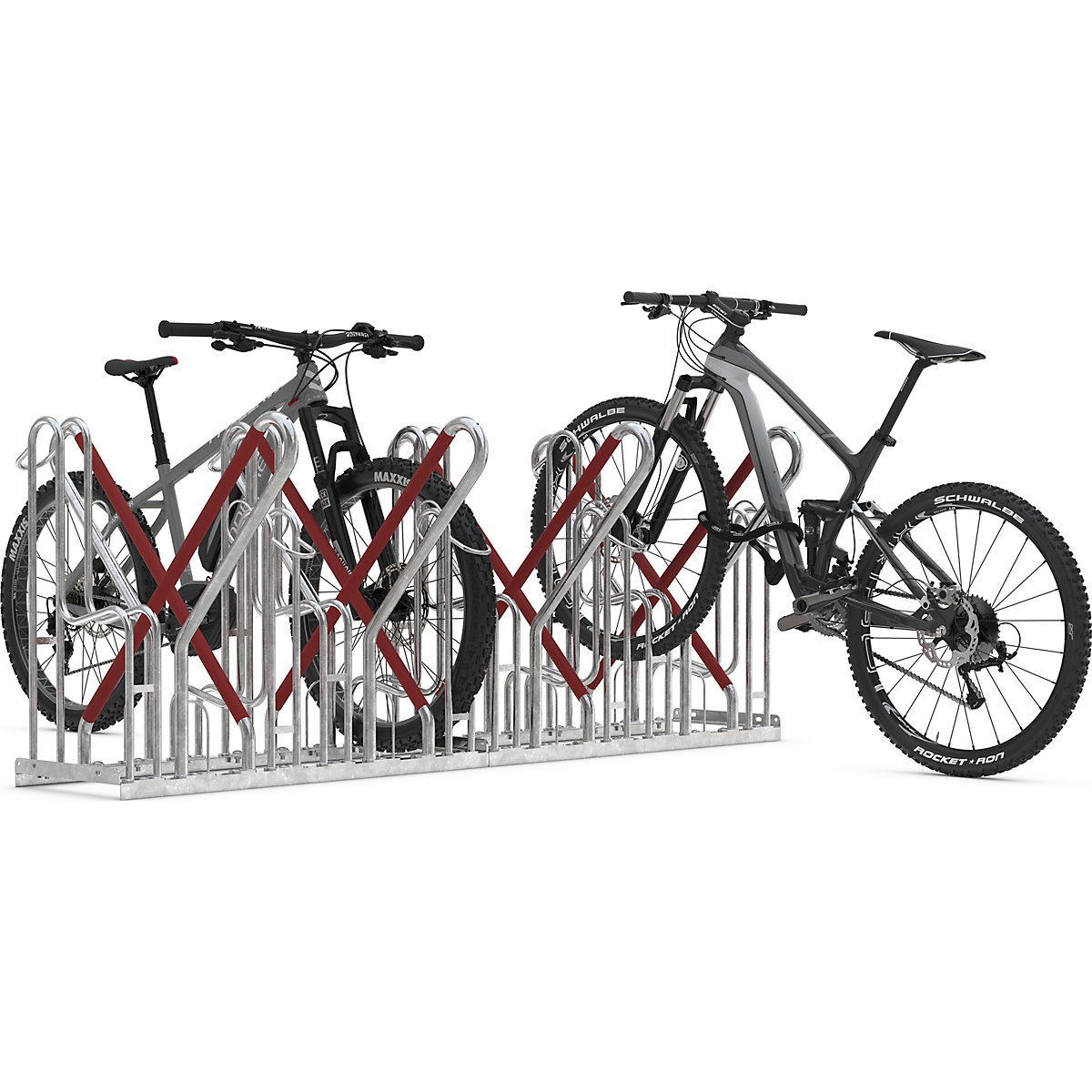 Lean-to bicycle rack – WSM (Product illustration 3)-2