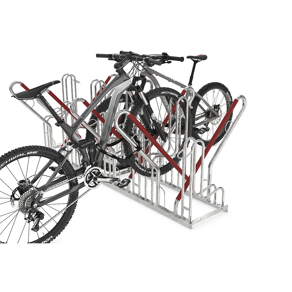 Lean-to bicycle rack – WSM (Product illustration 5)-4