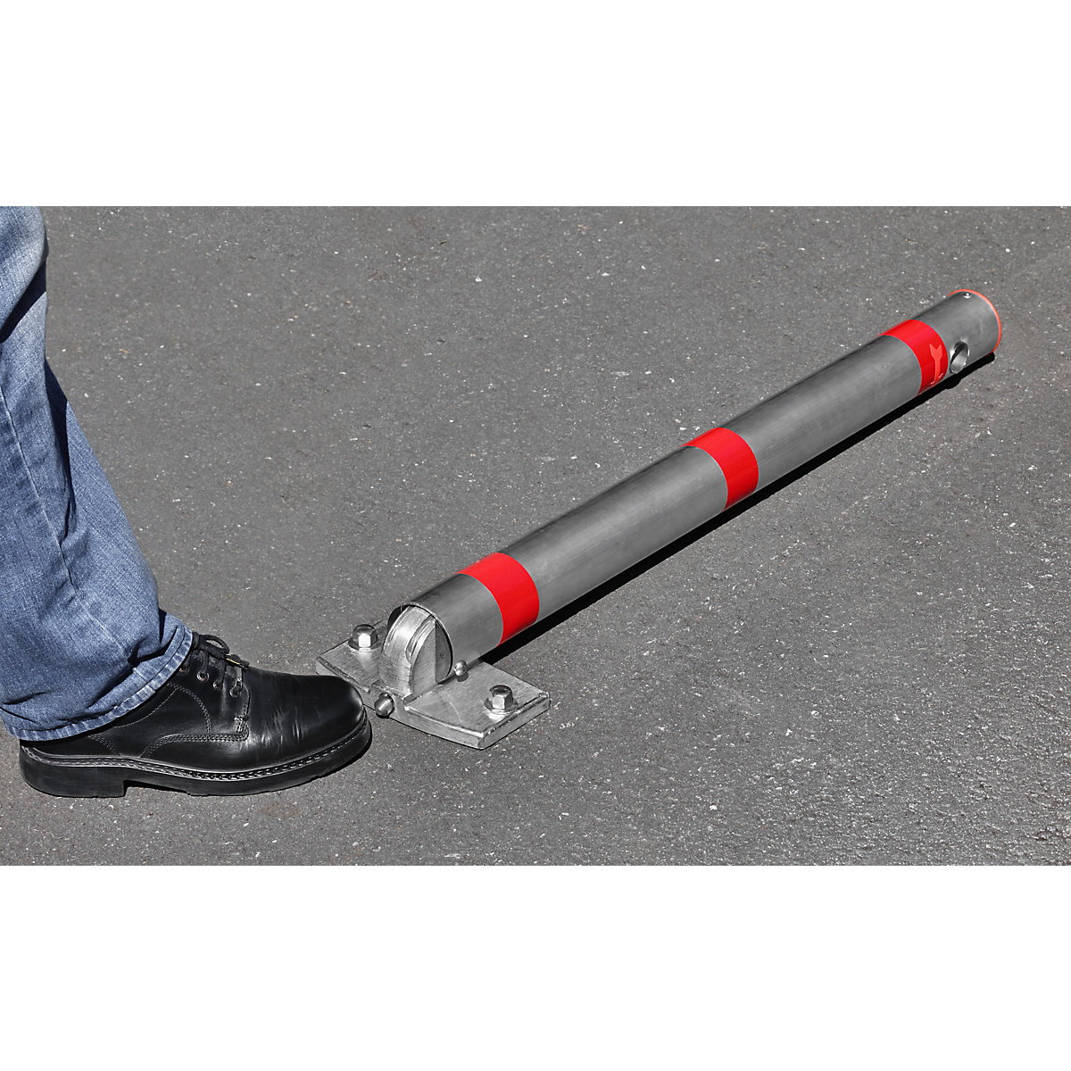 Barrier post, aluminium pipe, lockable (Product illustration 5)-4